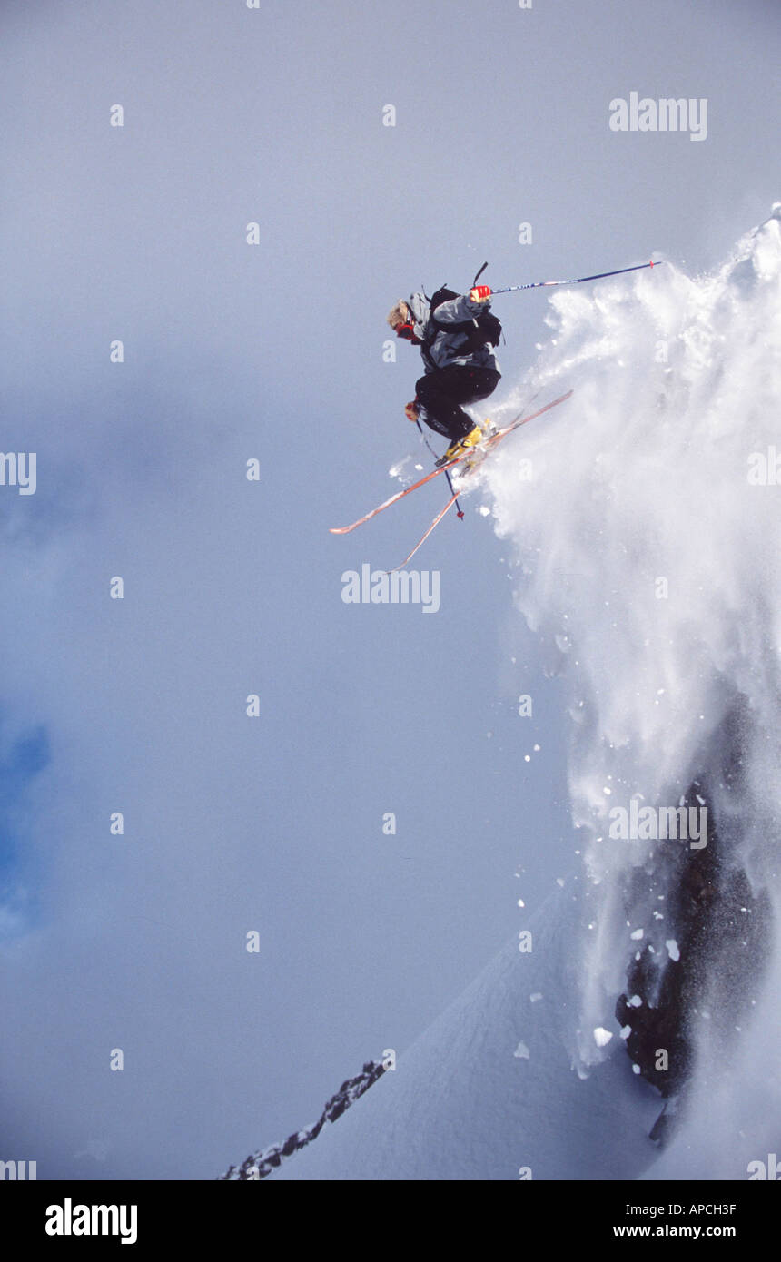 Matt Reardon sciare a Verbier Svizzera 2001 Foto Stock