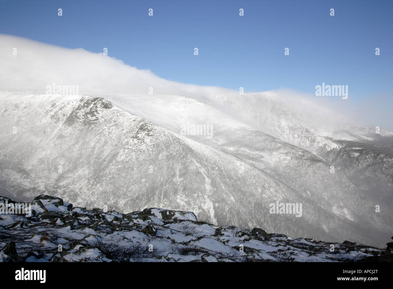 Mount Washington, New Hampshire USA - inverno Foto Stock