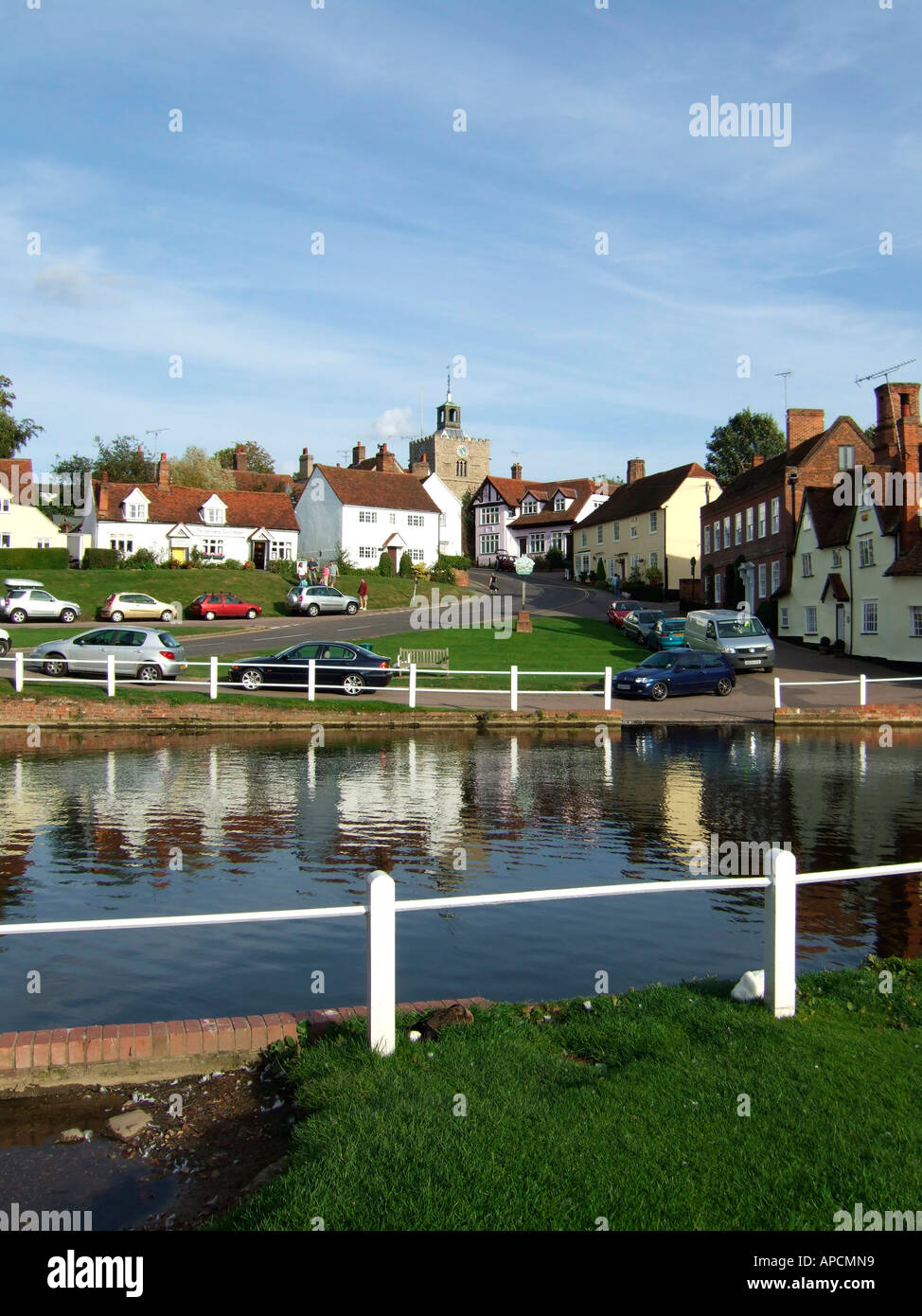 Villaggio Finchingfield in lingua inglese della contea di Essex. Foto Stock