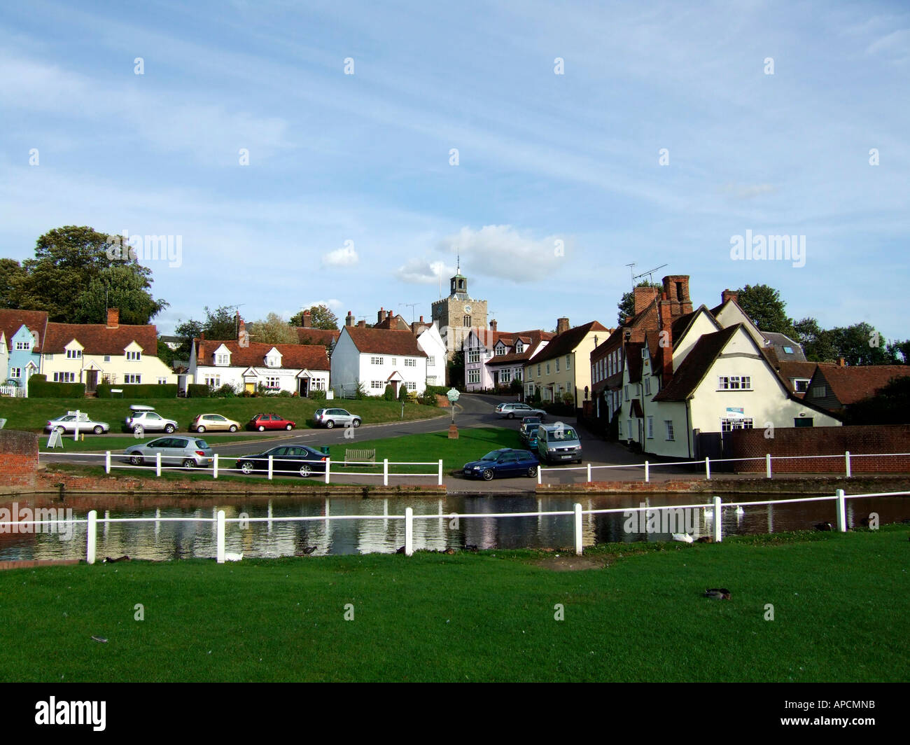 Villaggio Finchingfield in lingua inglese della contea di Essex. Foto Stock