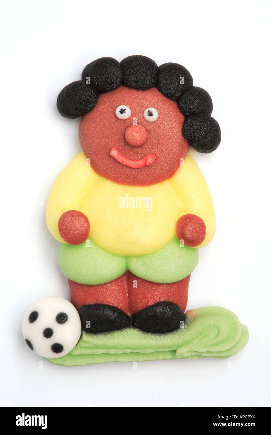 Giocatore di calcio a base di zucchero Foto Stock