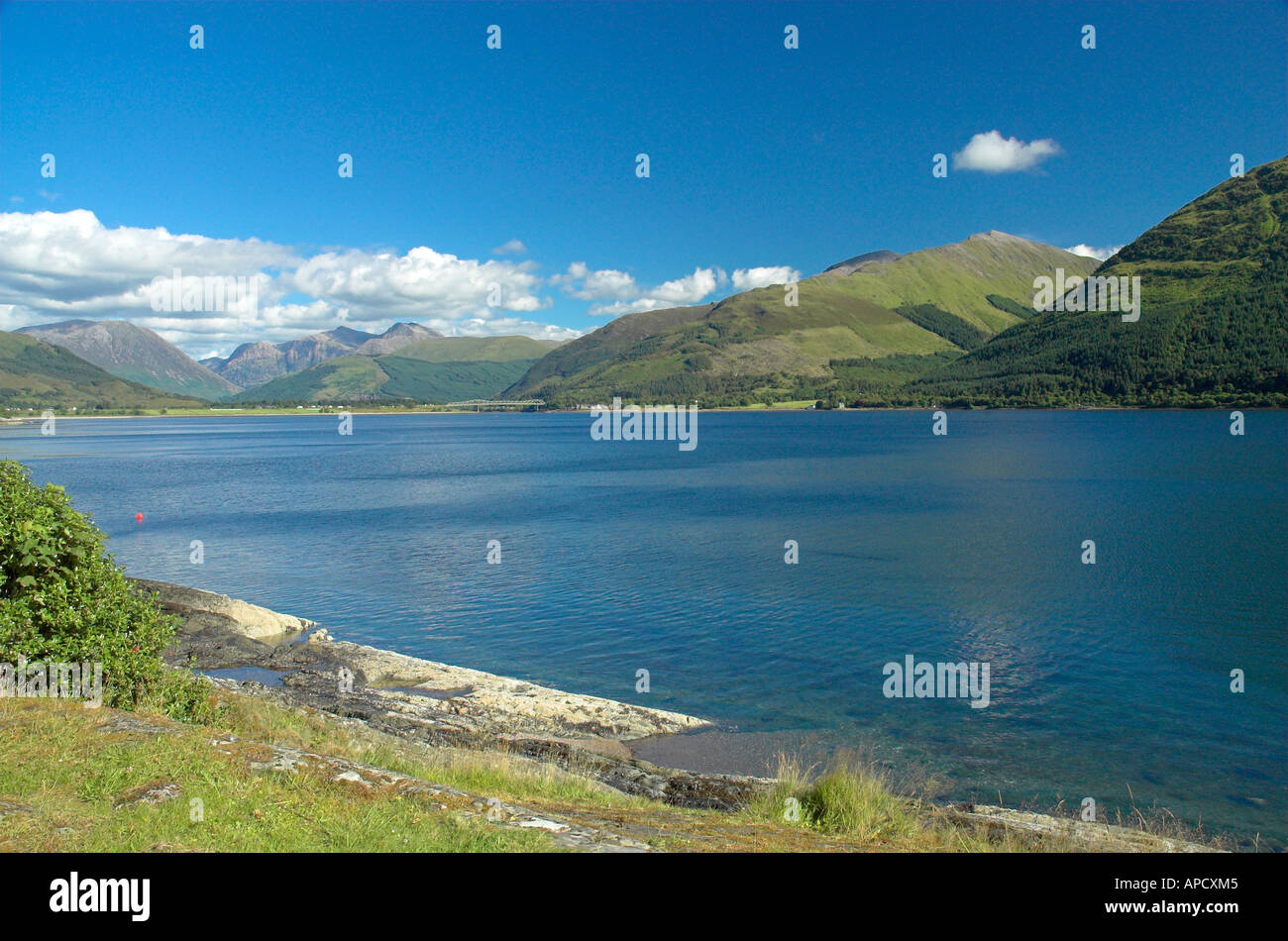 Loch Levan a Onich Highland Foto Stock