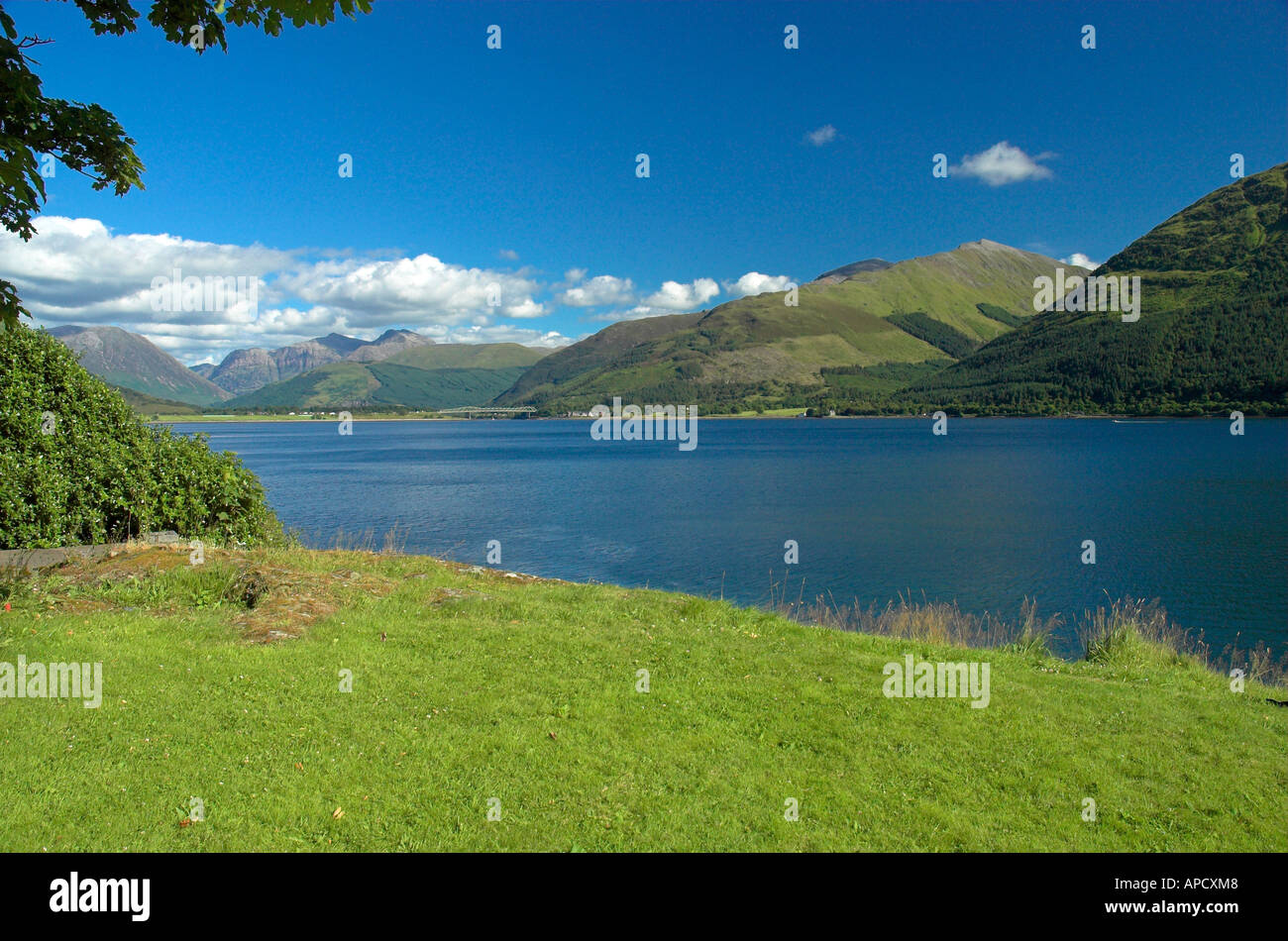 Loch Levan a Onich Highland Foto Stock