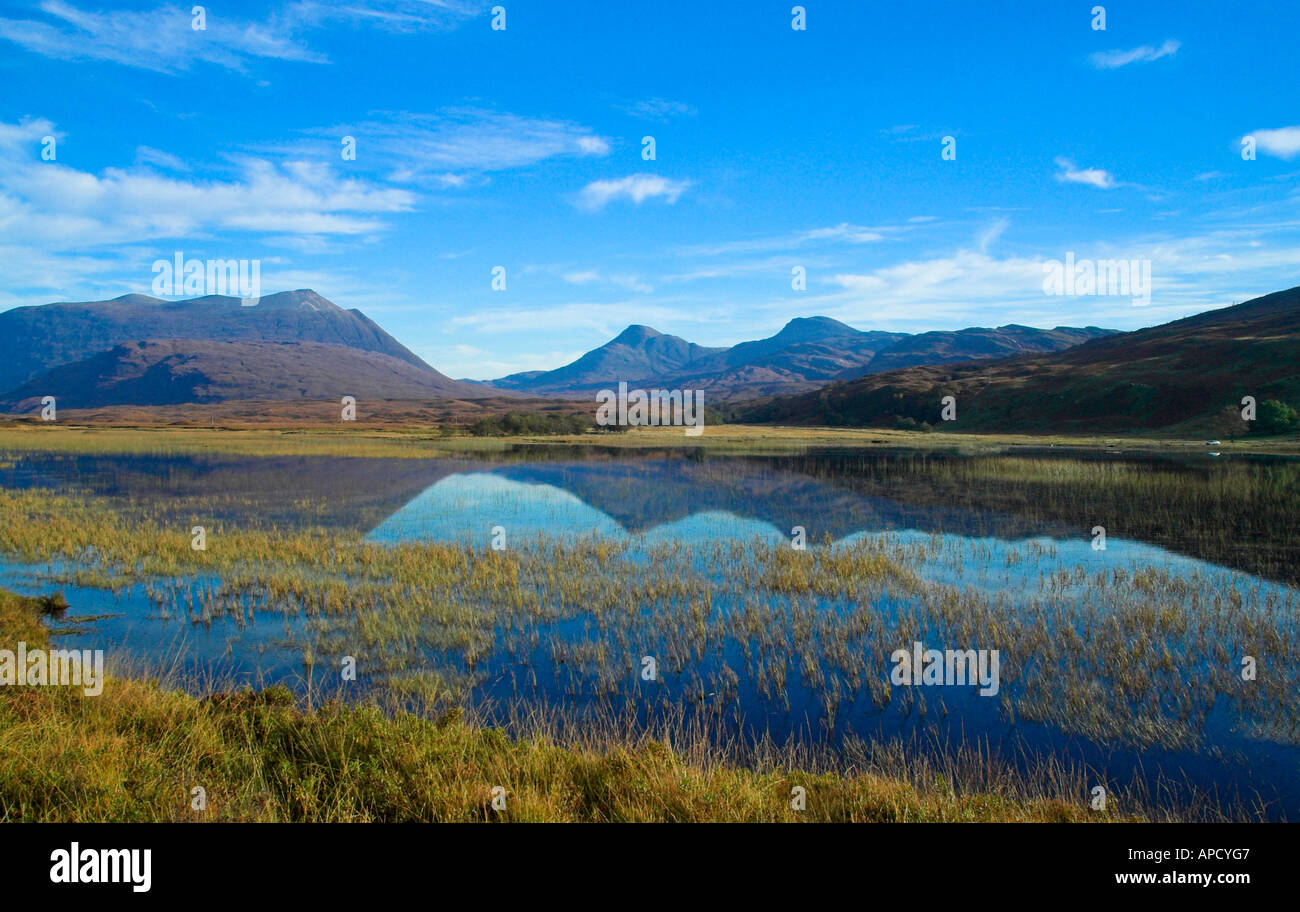 Loch Coultrie nr Lochcarron Highland Foto Stock