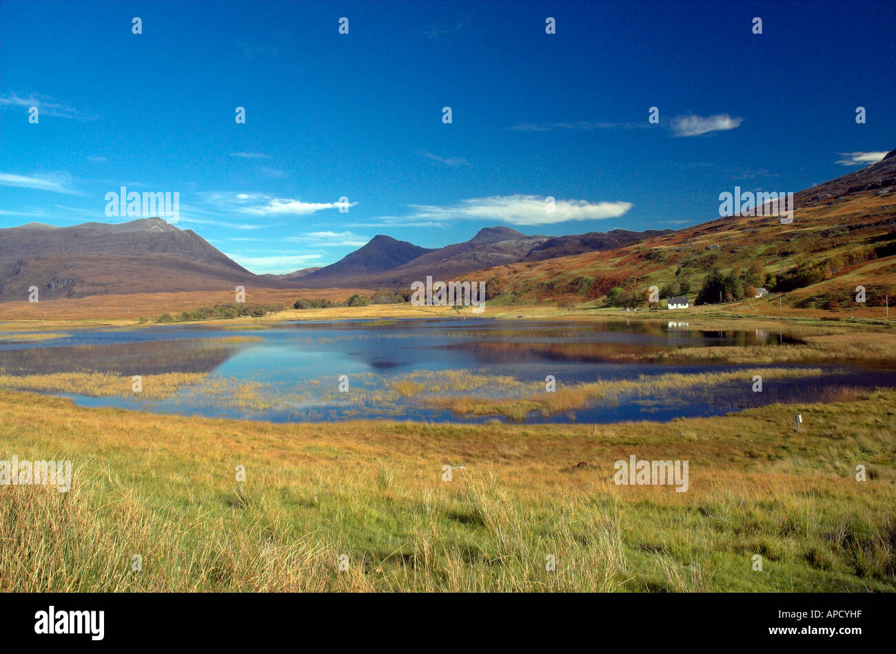 Loch Coultrie nr Lochcarron Highland Foto Stock