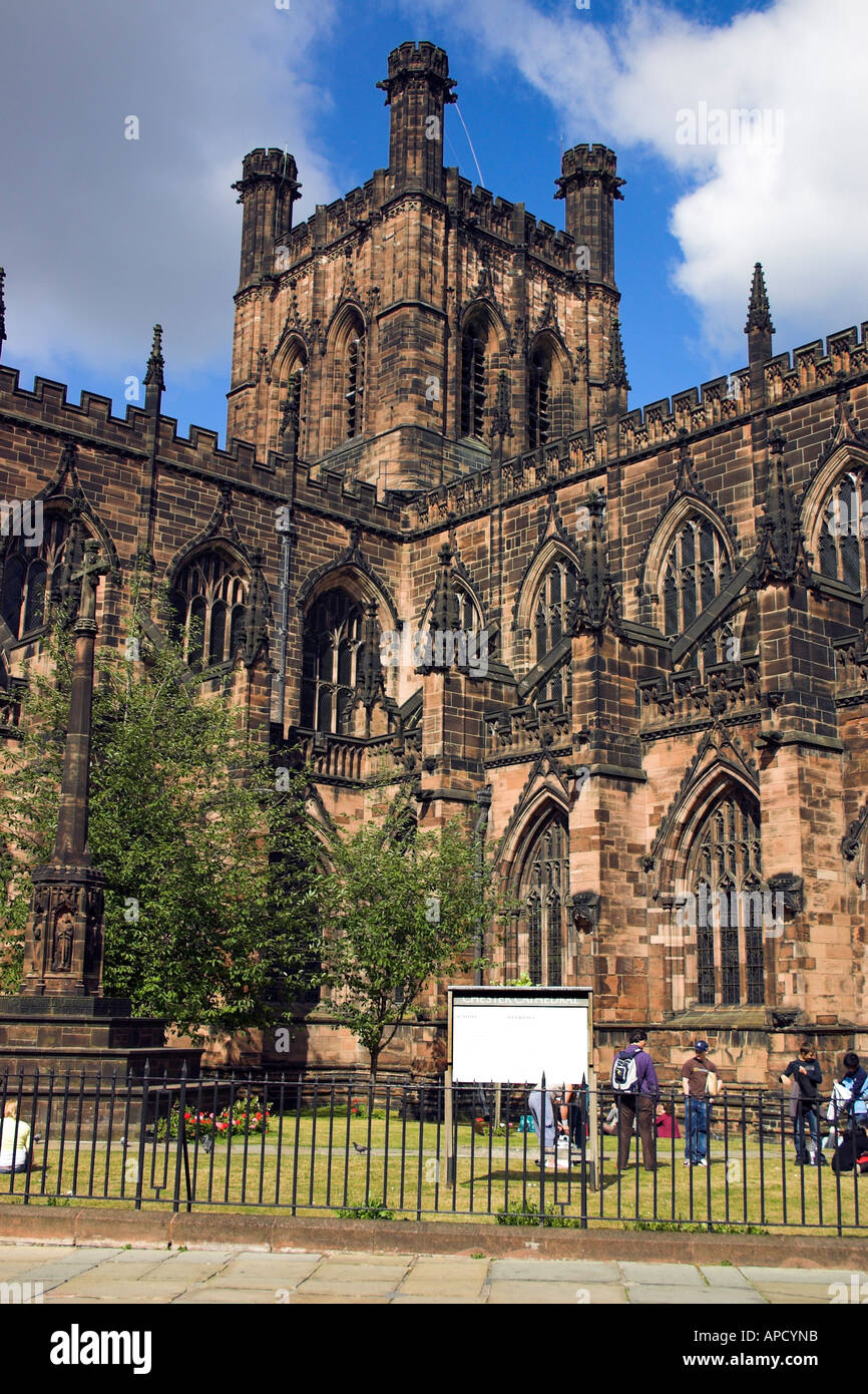 St Werburghs Chester Cathedral England Regno Unito Regno Unito UE Unione Europea Foto Stock