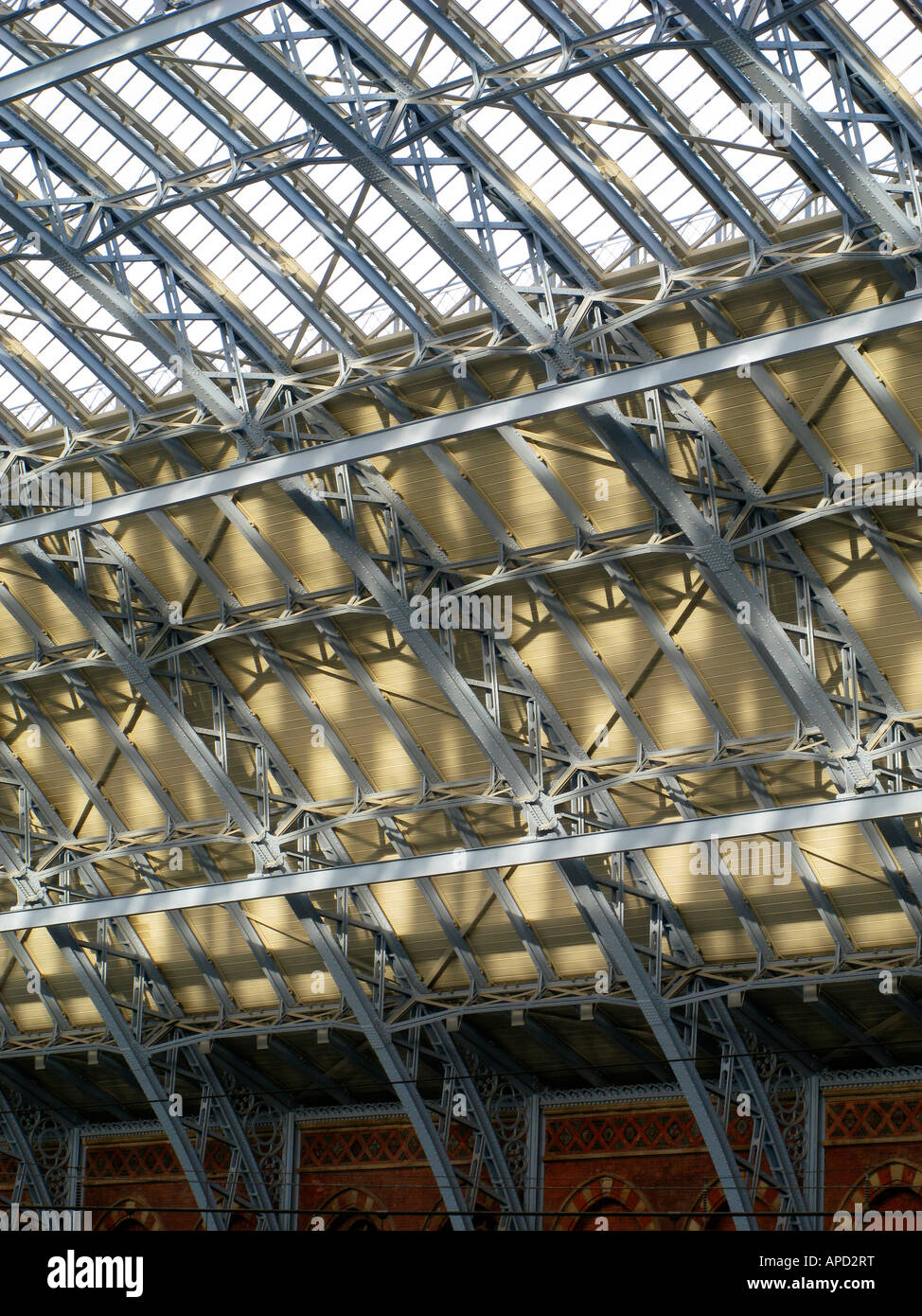 La stazione di St Pancras di Londra del tetto Foto Stock