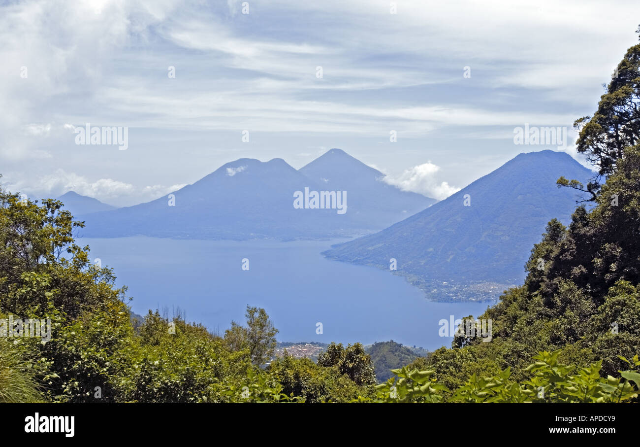 GUATEMALA lago Atitlan vista del lago Atitlan Guatemala Foto Stock