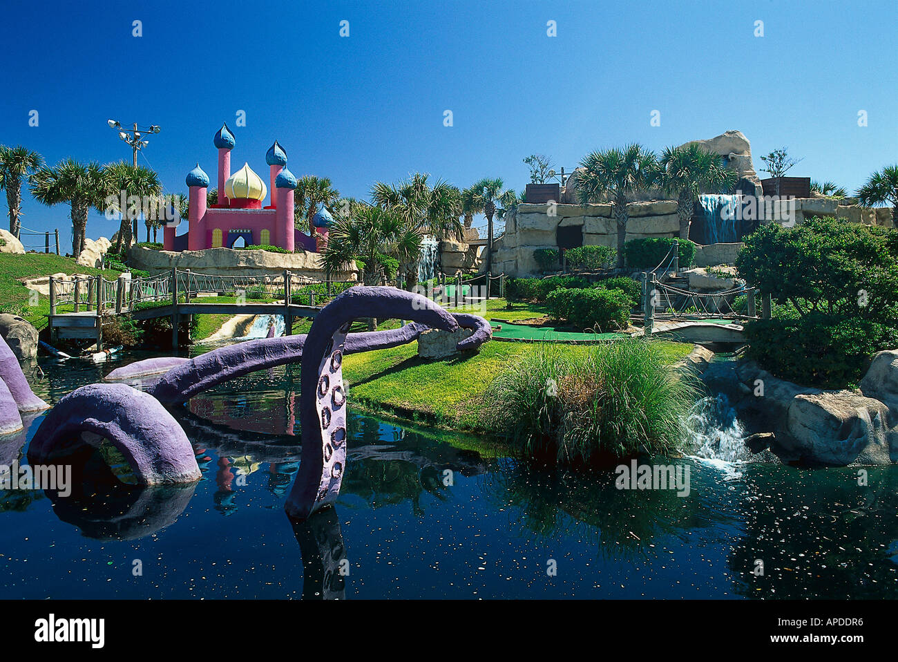 Golf in miniatura, Panama City Florida, Stati Uniti d'America Foto Stock