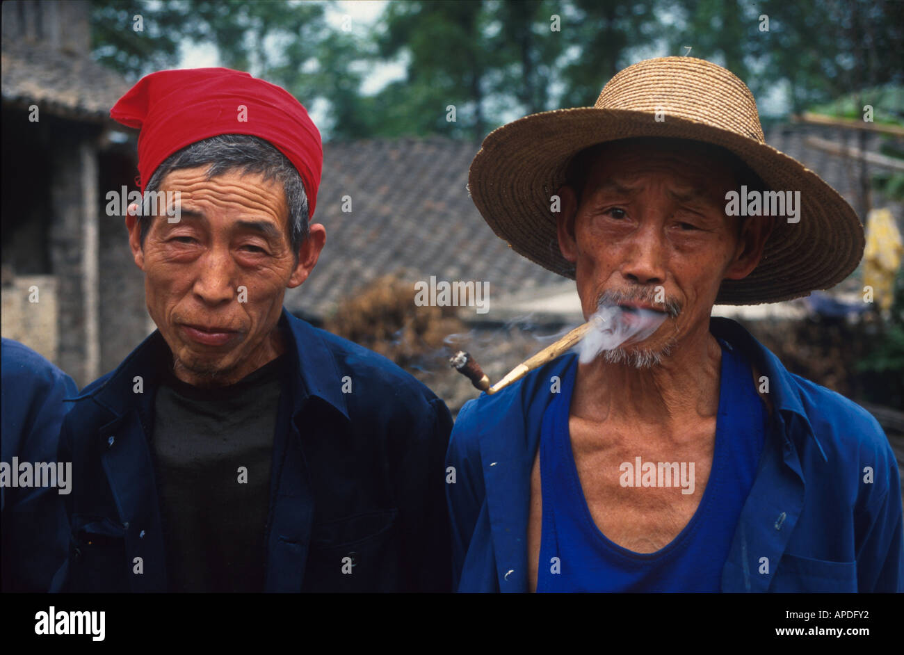 Yangtsekiang Insel Fengdu, Cina Foto Stock