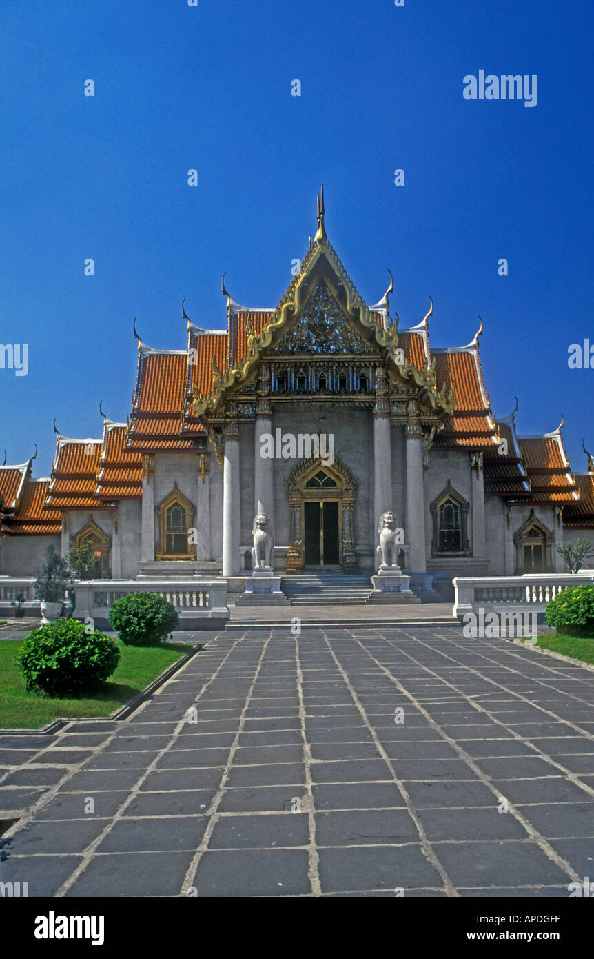 Il tempio in marmo, Bangkok, Thailandia Foto Stock