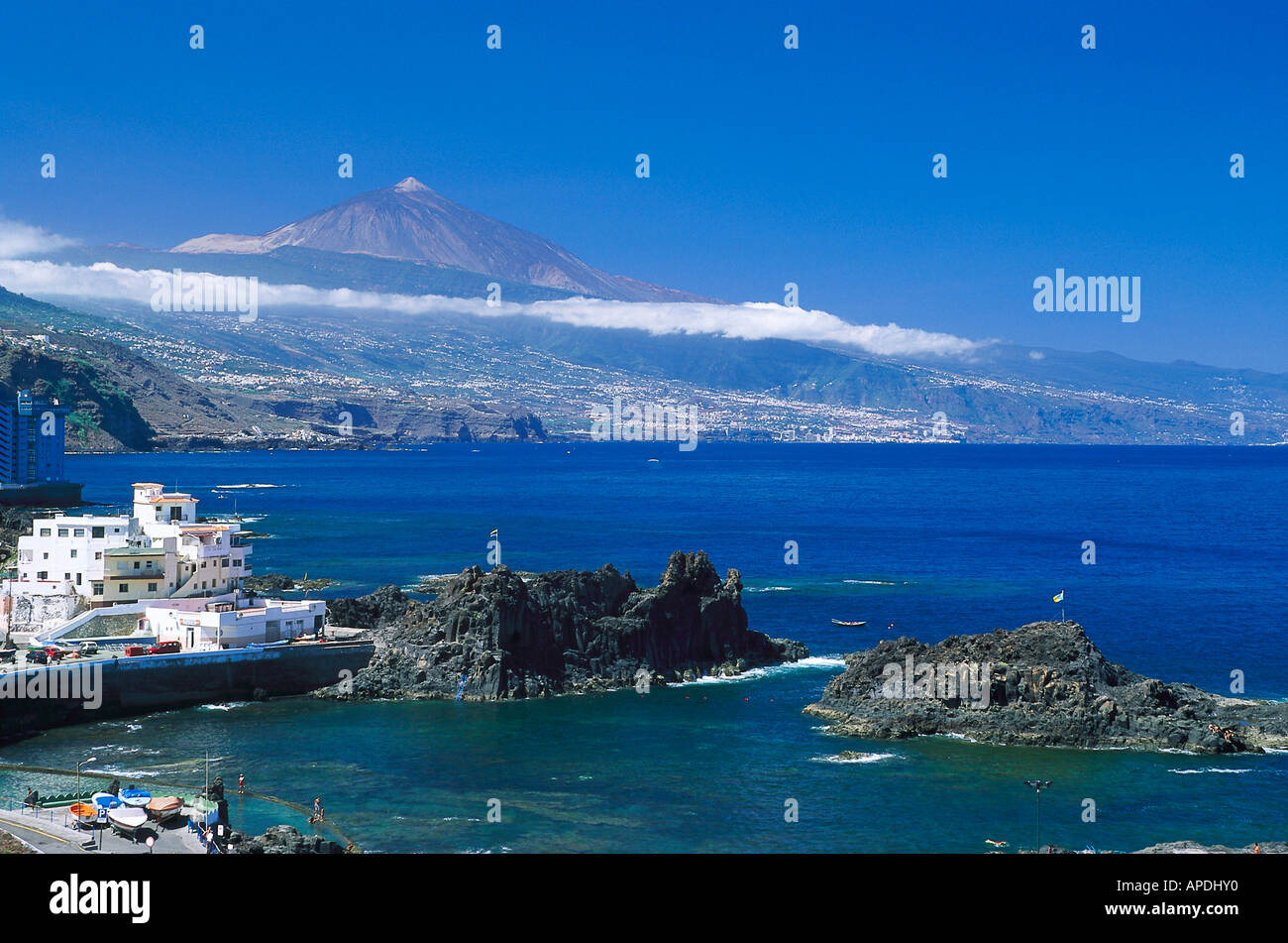 Villaggio di Pescatori di El pri, Teide Tenerife, Isole Canarie, Spagna Foto Stock