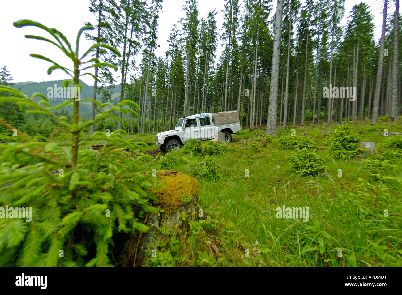 Land Rover Defender 130 TD5 Crew Cab Foto Stock