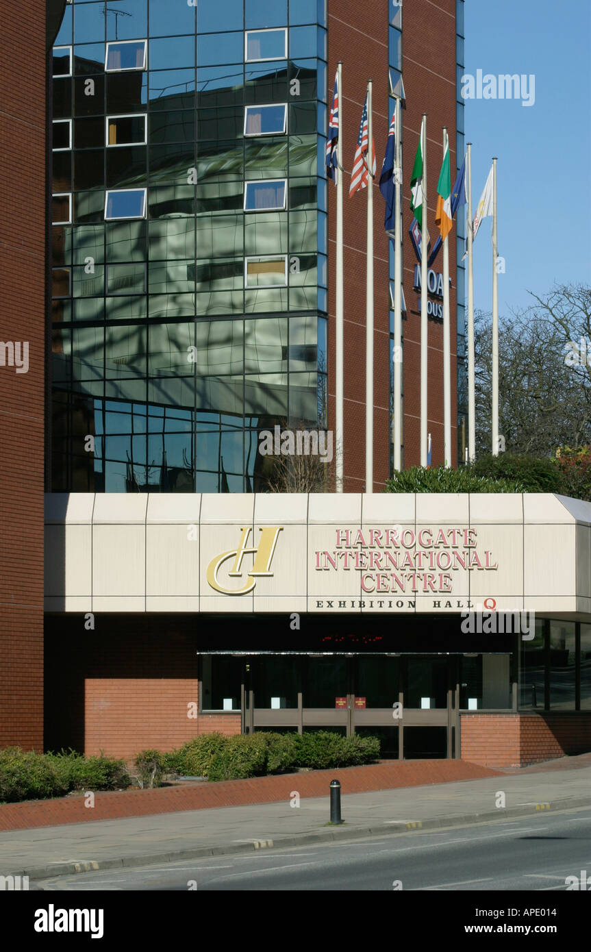 Ingresso a Harrogate International Conference Centre Harrogate North Yorkshire, Inghilterra Foto Stock