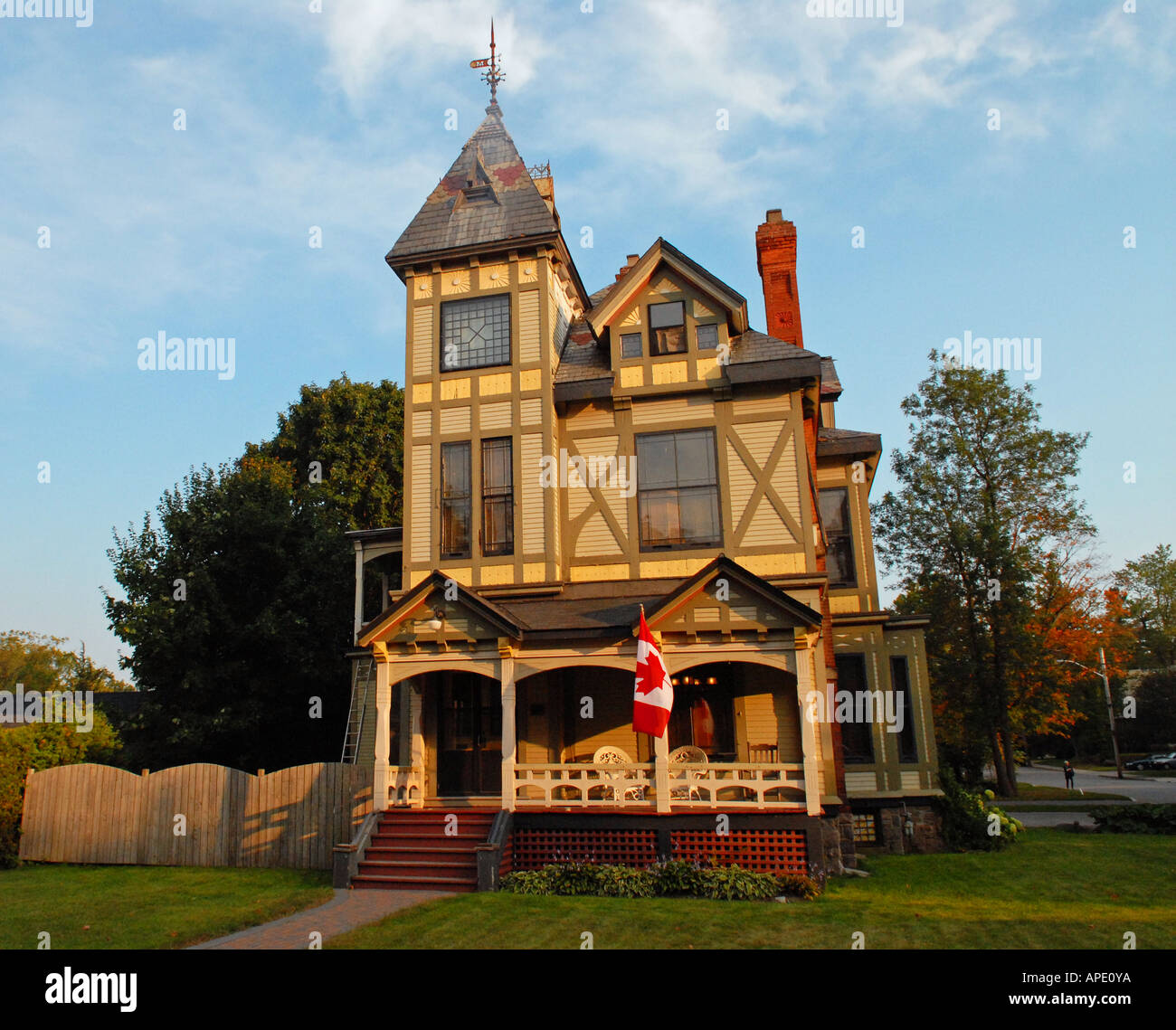 Casa vittoriana nella città di Brockville in mille isole Regione Provincia di Ontario Canada Foto Stock