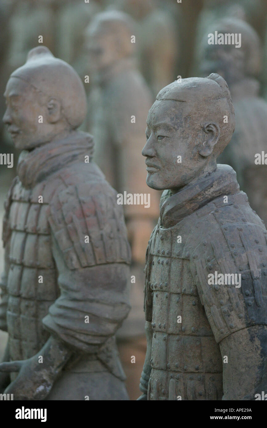 Soldati di terracotta in Cina Foto Stock