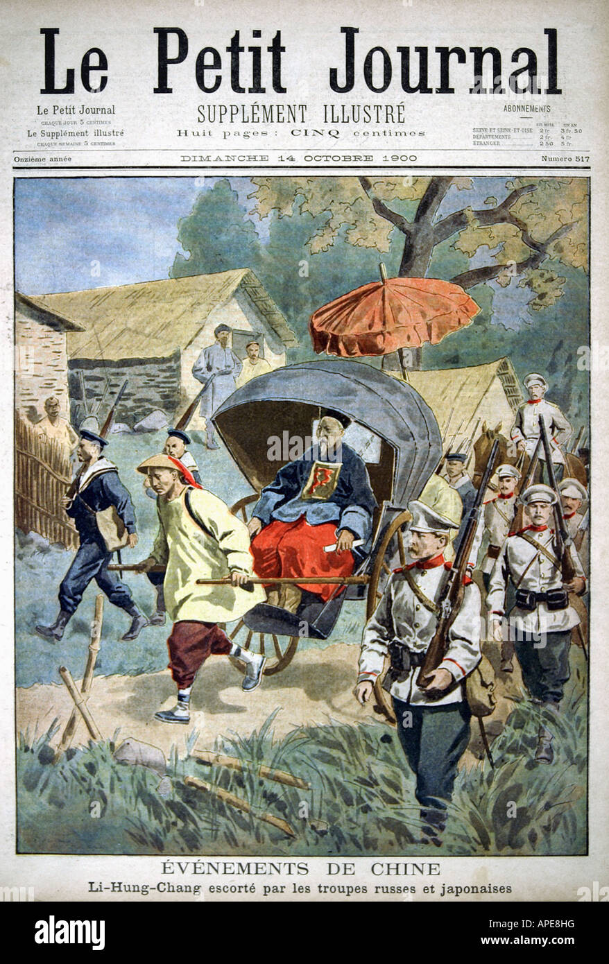 Stampa/media, riviste, 'le Petit Journal', Parigi, 11. Volume, numero 517, supplemento illustrato, domenica 14 ottobre 1900, titolo, 'Eventi in Cina', , Foto Stock