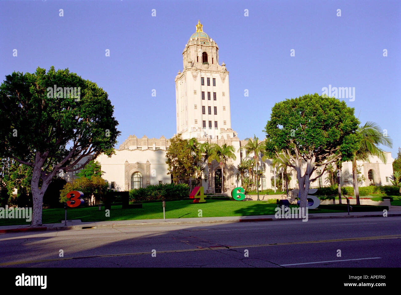 Beverly Hills Town Hall di Los Angeles in California Foto Stock