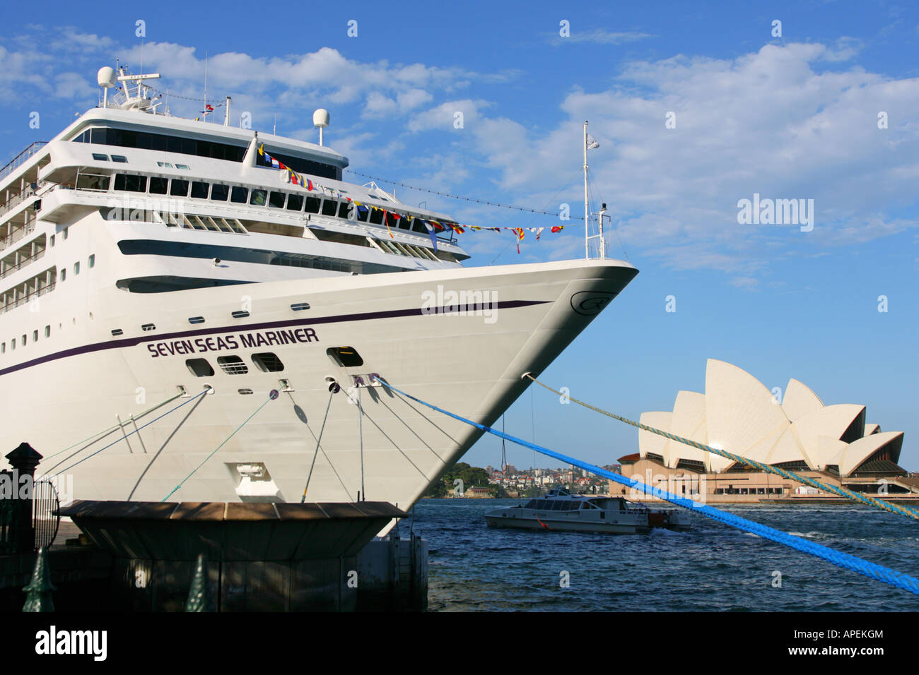 Seven Seas Mariner ormeggiato a Sydney, Australia Foto Stock