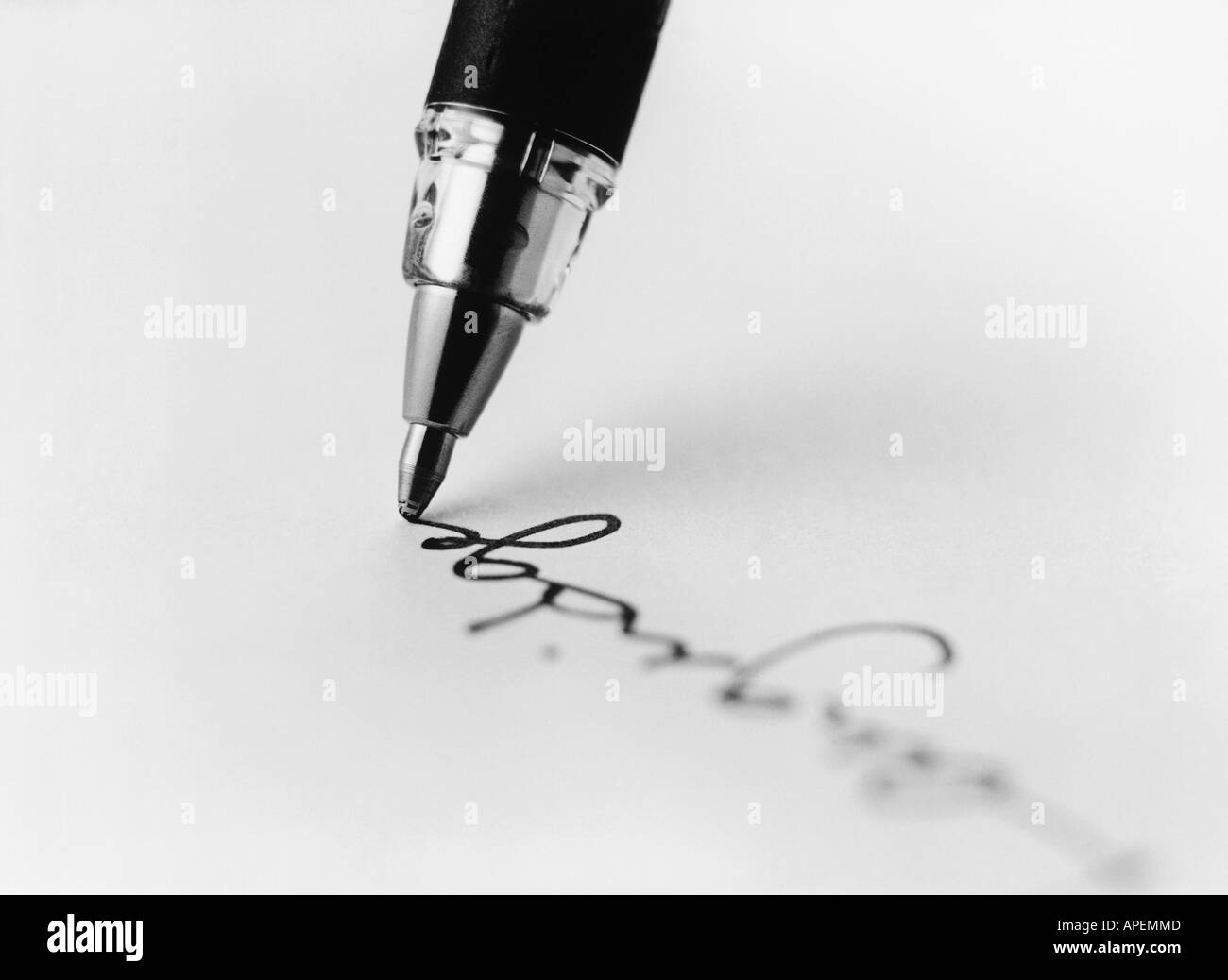 Penna per scrivere Foto e Immagini Stock in Bianco e Nero - Alamy
