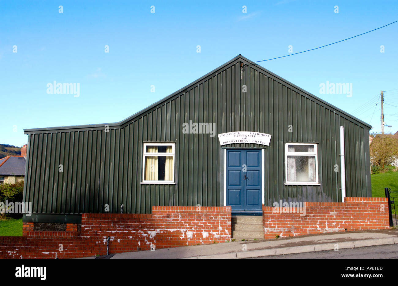 Calvinistic Methodist Tabernacolo o Cappella presbiteriana a Garndiffaith Gwent South Wales UK Foto Stock