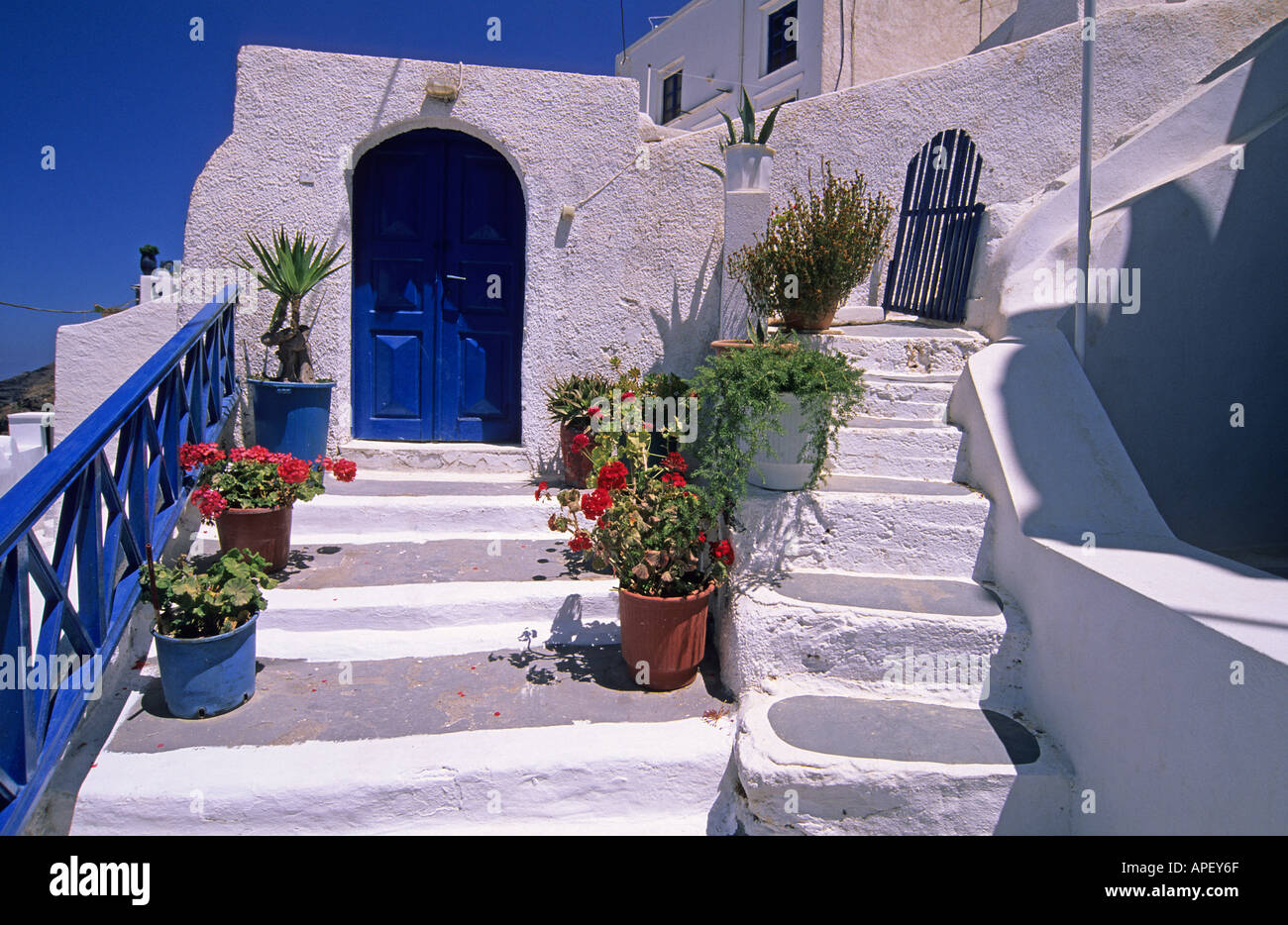 Grecia mare Egeo Cicladi isola di Santorini Fira Fira Foto Stock
