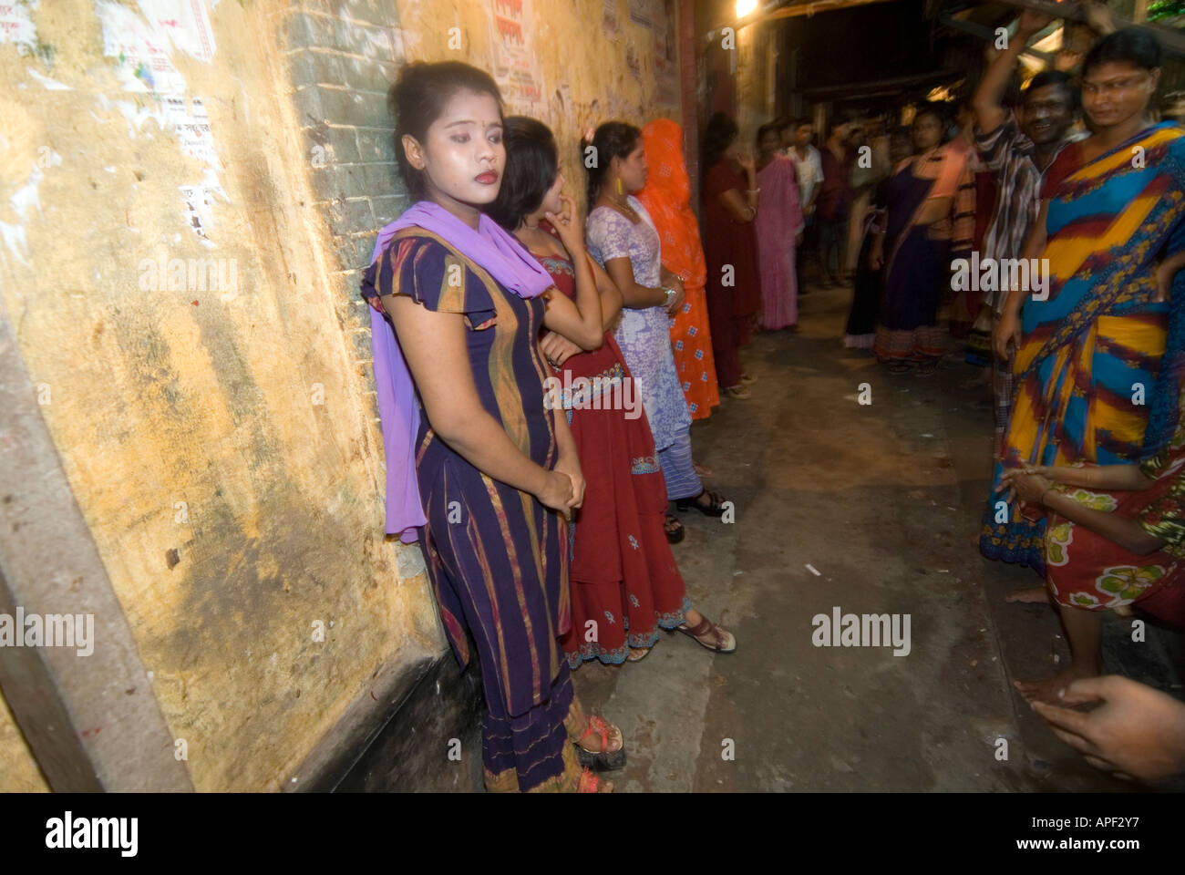 Vittime della tratta di esseri umani "chukri' prostitute. Tangail. Bangladesh. Foto Stock