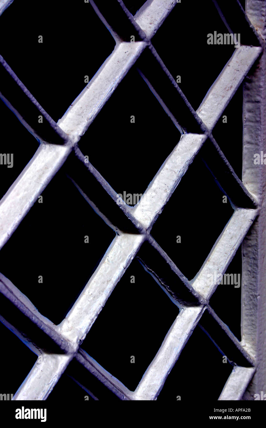 Diamante a forma di finestra la notte Foto Stock