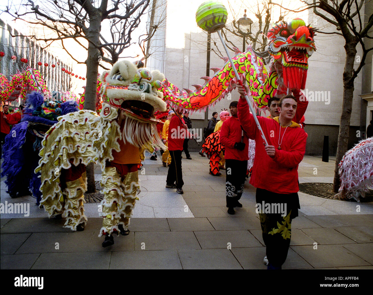 Capodanno cinese a Londra Soho Foto Stock