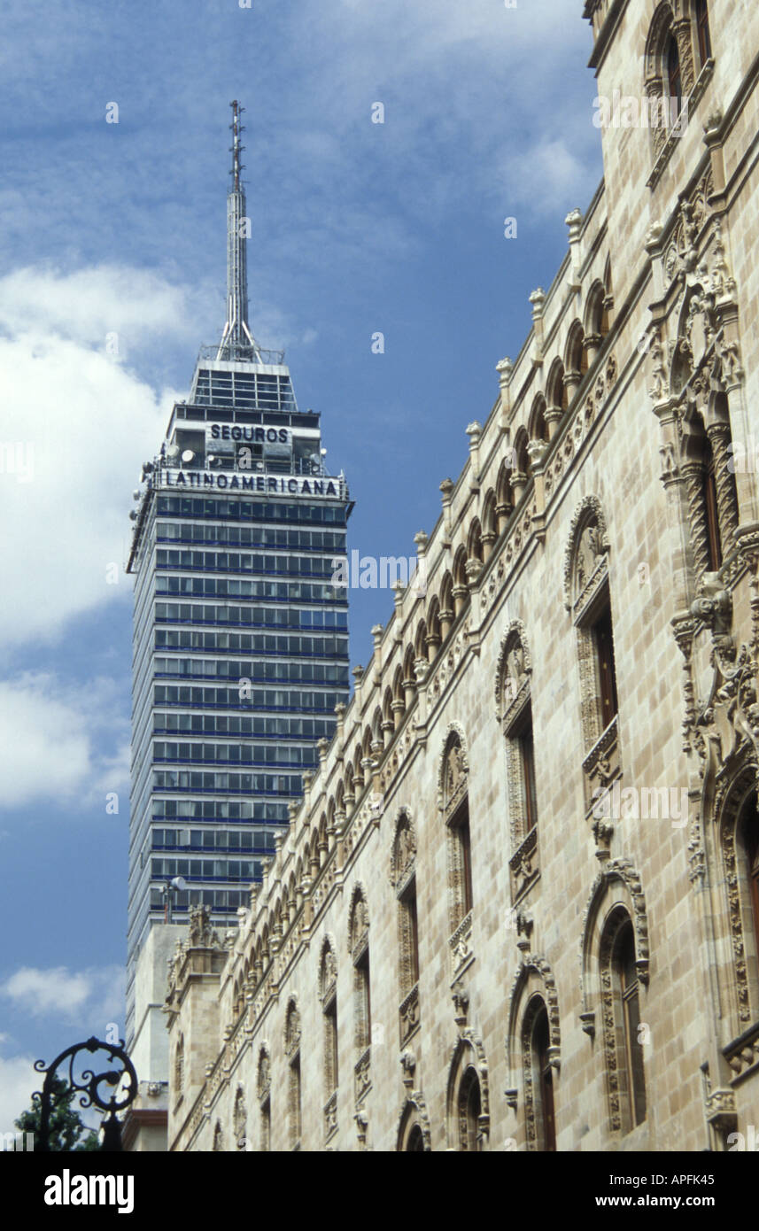 Torre Latinoamericana, Città del Messico. Foto Stock