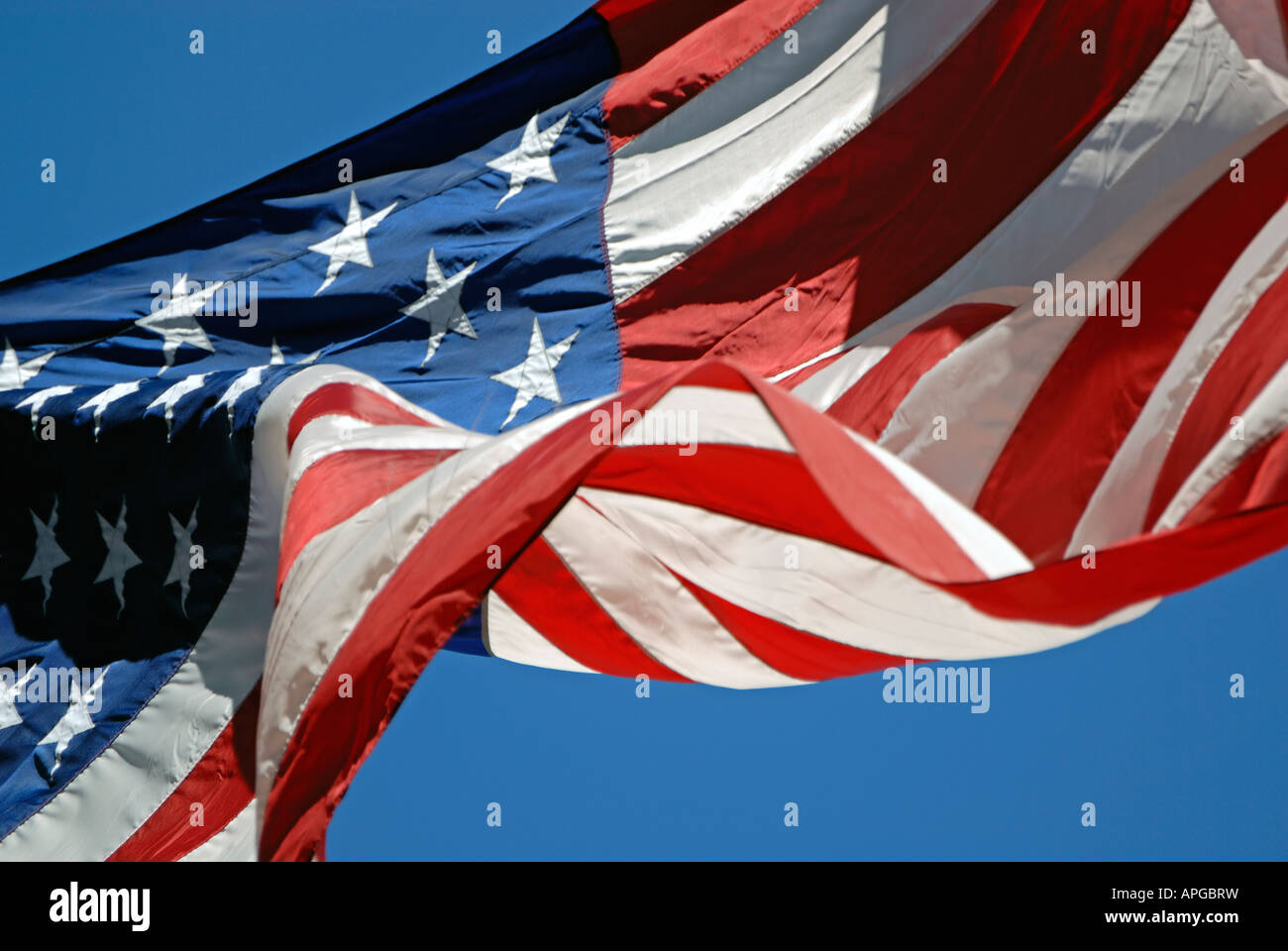 A stelle e strisce di close-up Foto Stock