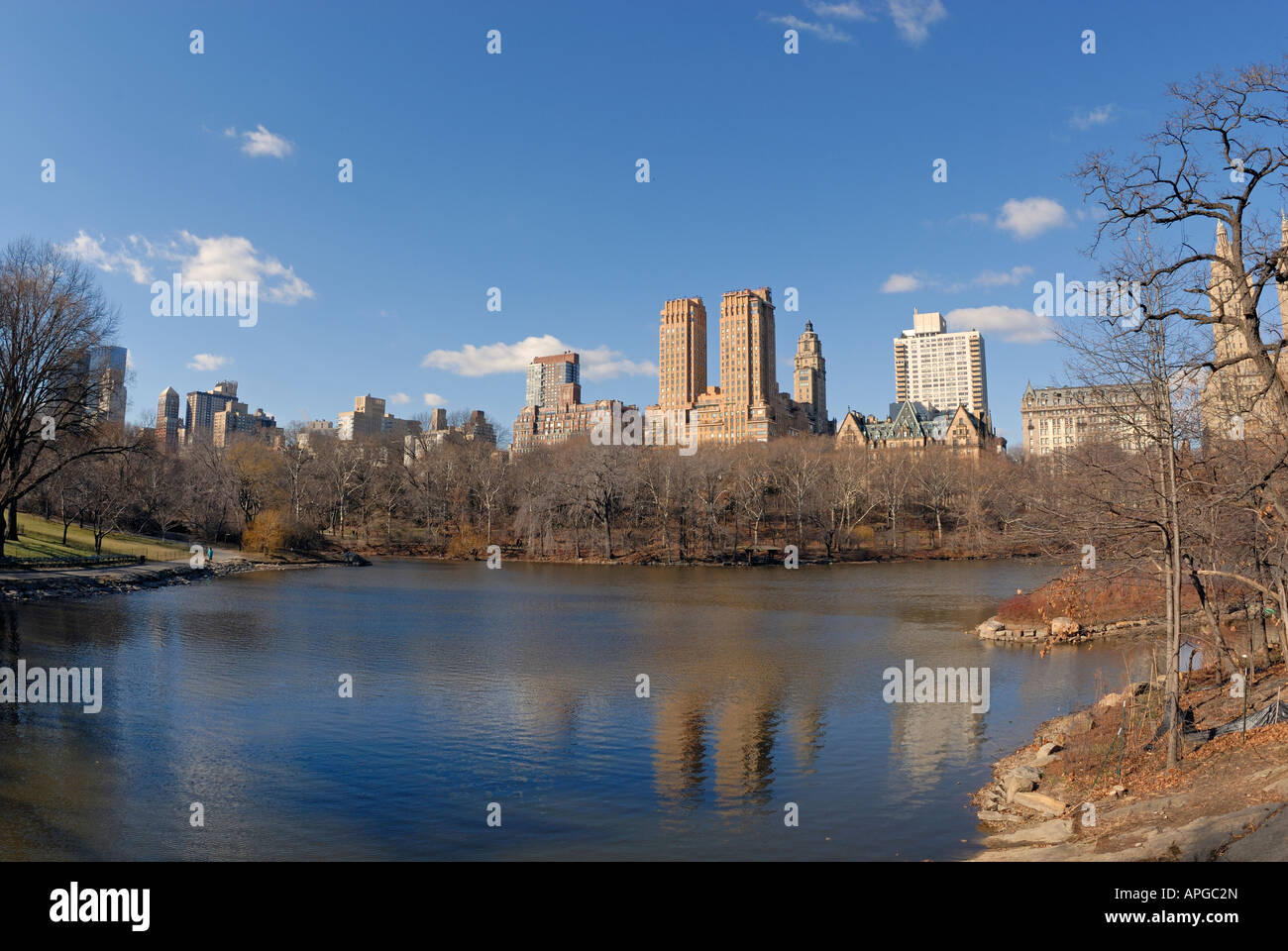 New York Upper West Side da Central Park Foto Stock