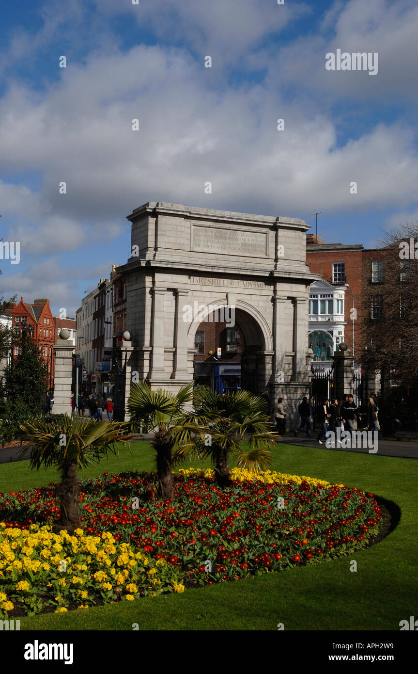 Fusiliers Arch Dublino Repubblica di Irlanda Europa Foto Stock