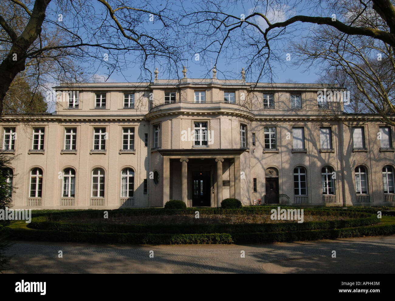 Conferenza di Wannsee Villa dove "Soluzione Finale", il genocidio dell'Europa gli Ebrei, è stato organizzato nella riunione del 20 gennaio 1942 Foto Stock