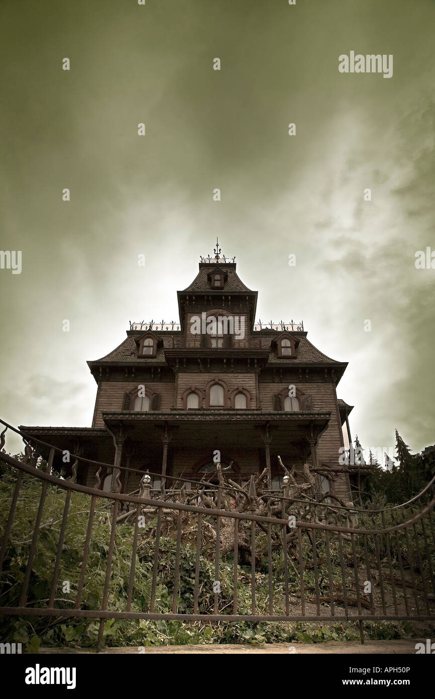 Una casa infestata Foto Stock