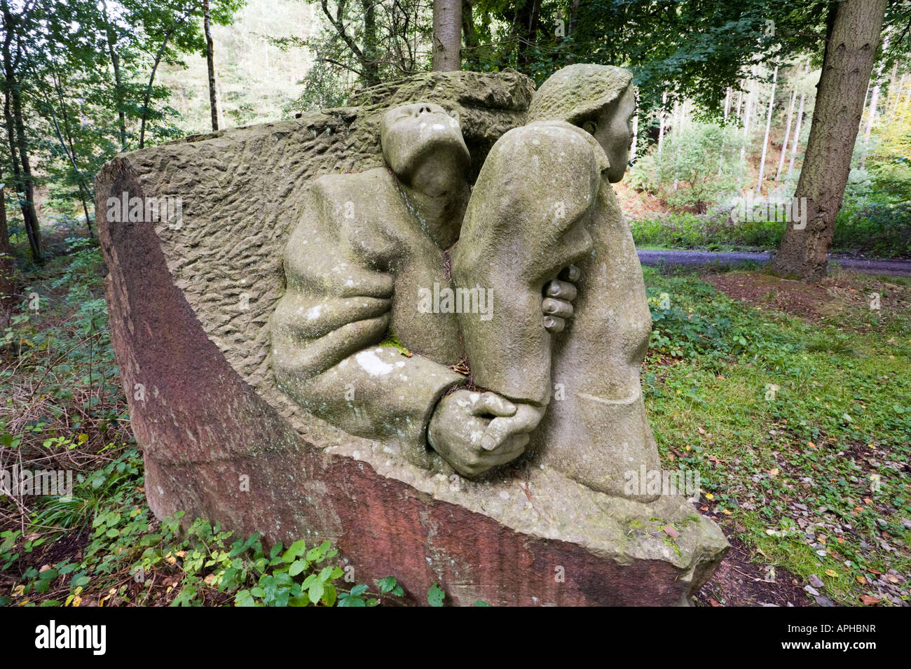 Memorial nella Foresta di Dean a Bixslade, Gloucestershire agli uomini che morì nell'Unione Colliery disastro del 1902 Foto Stock