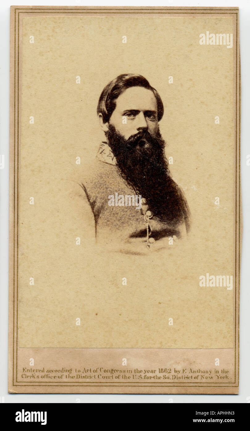 Carte de visite di grandi Fitzhugh Lee. Foto Stock