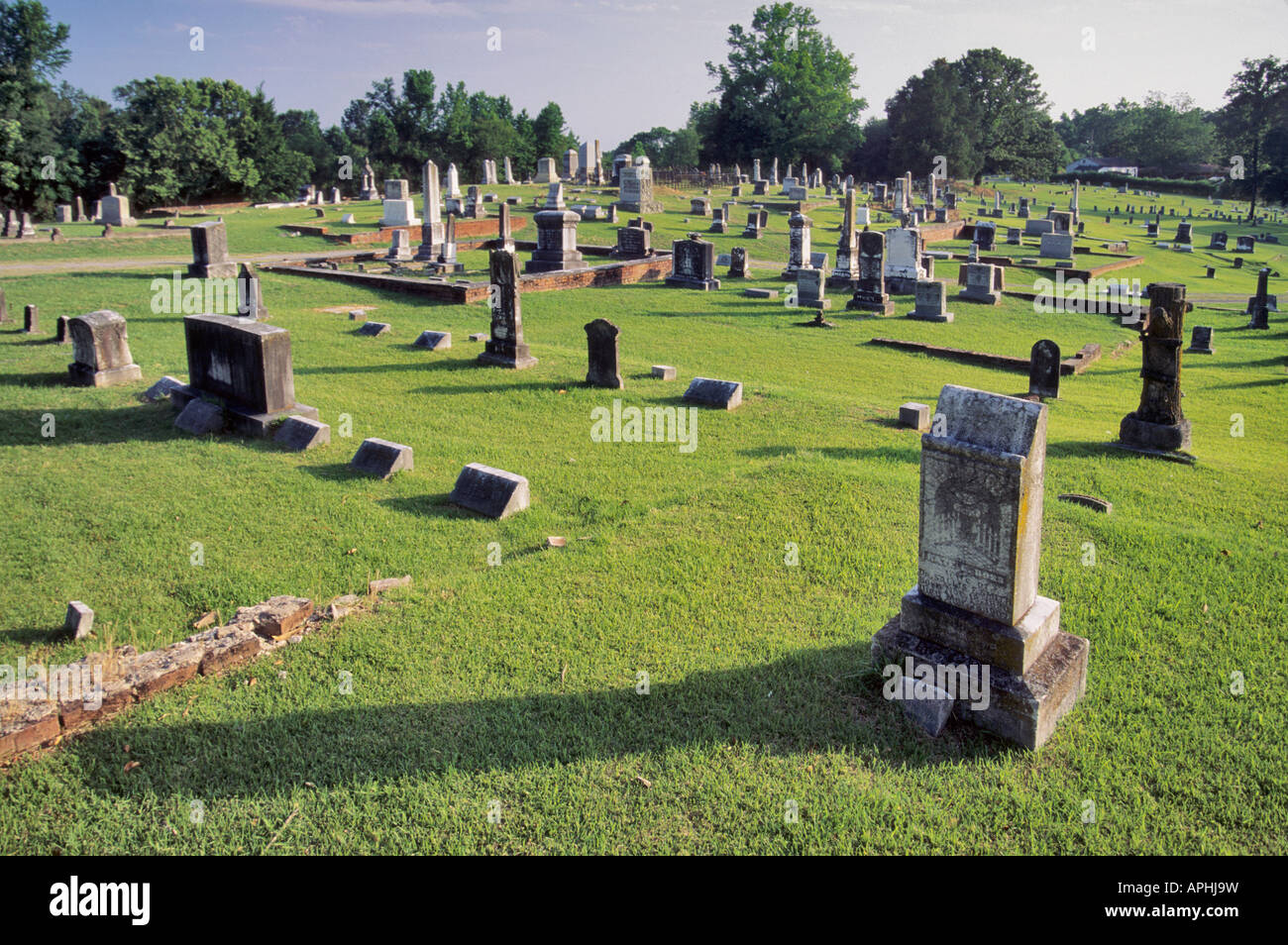 Cimitero storico Kosciusko Mississippi USA Foto Stock