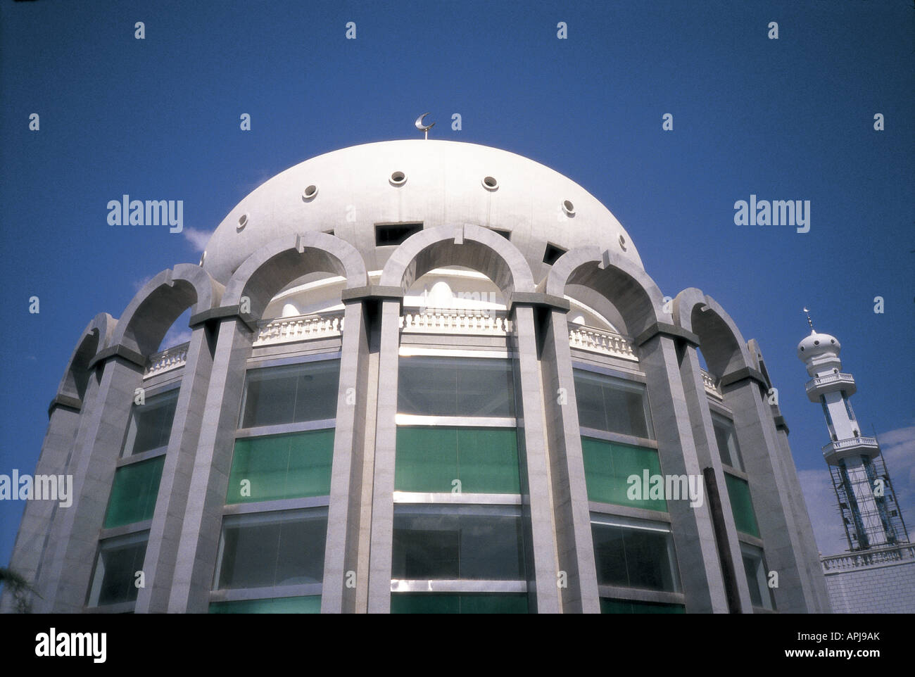 Moschea nel centro cittadino di Lanzhou, Cina. Foto Stock