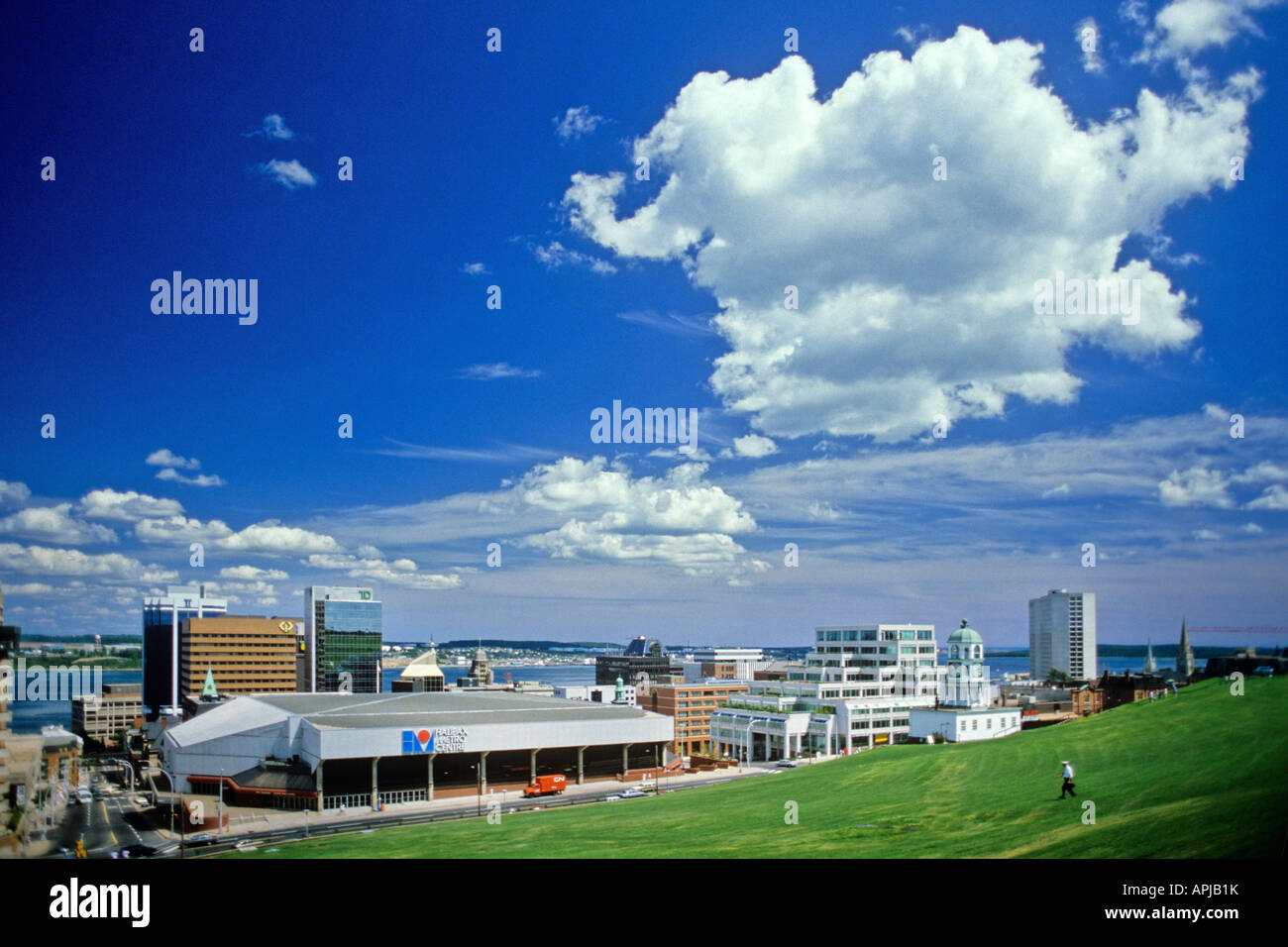 Halifax visto da Halifax Citadel National Historic Site Foto Stock