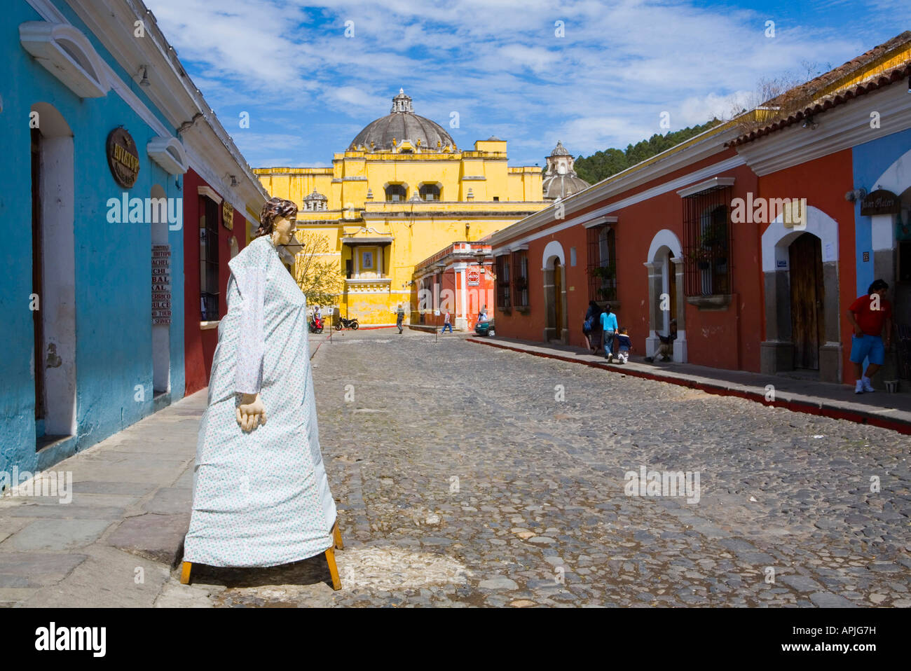 La figura e La Merced Chiesa Antigua Guatemala Foto Stock