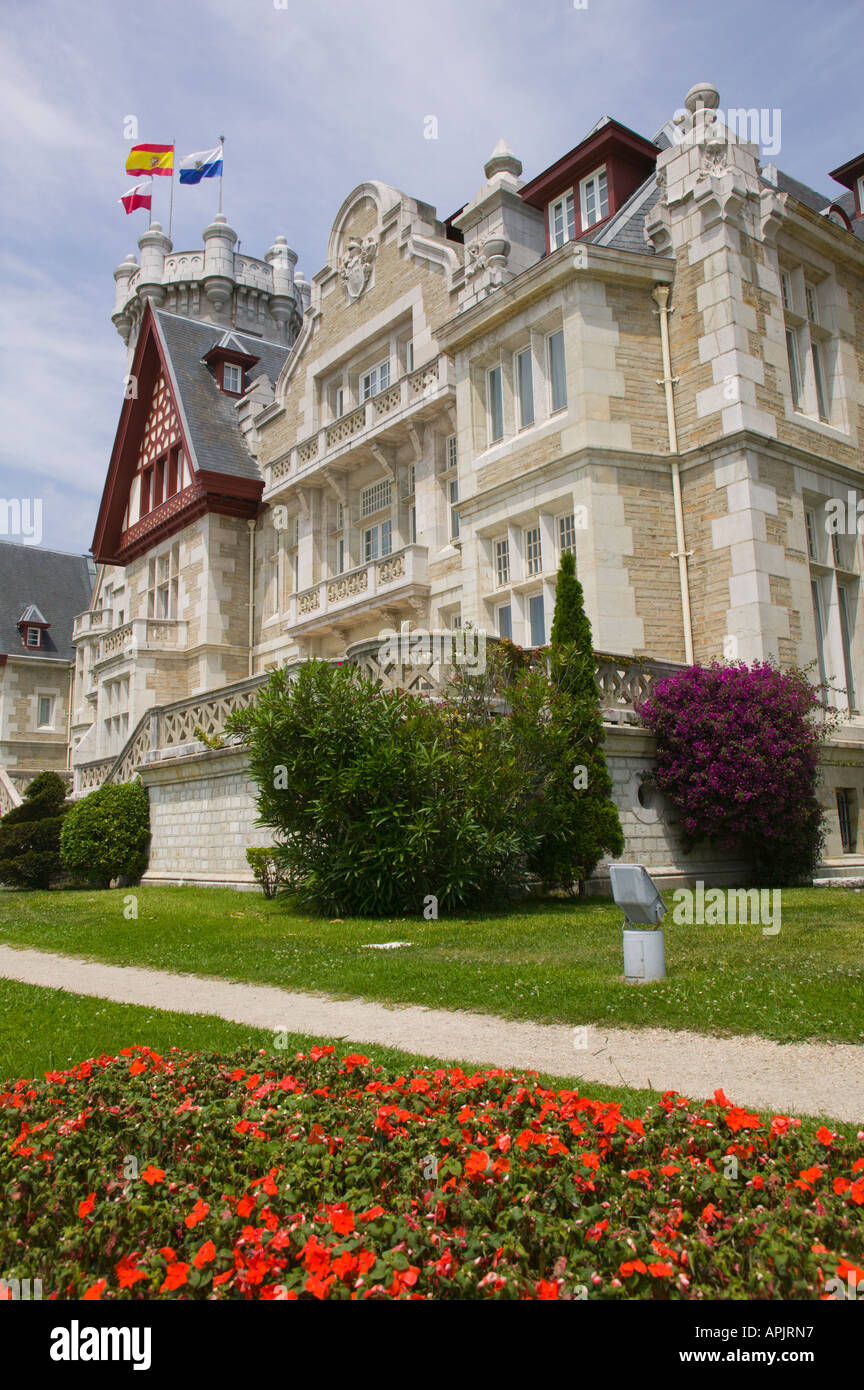 Palacio Real sulla penisola de la Magdalena Santander Cantabria Spagna Foto Stock