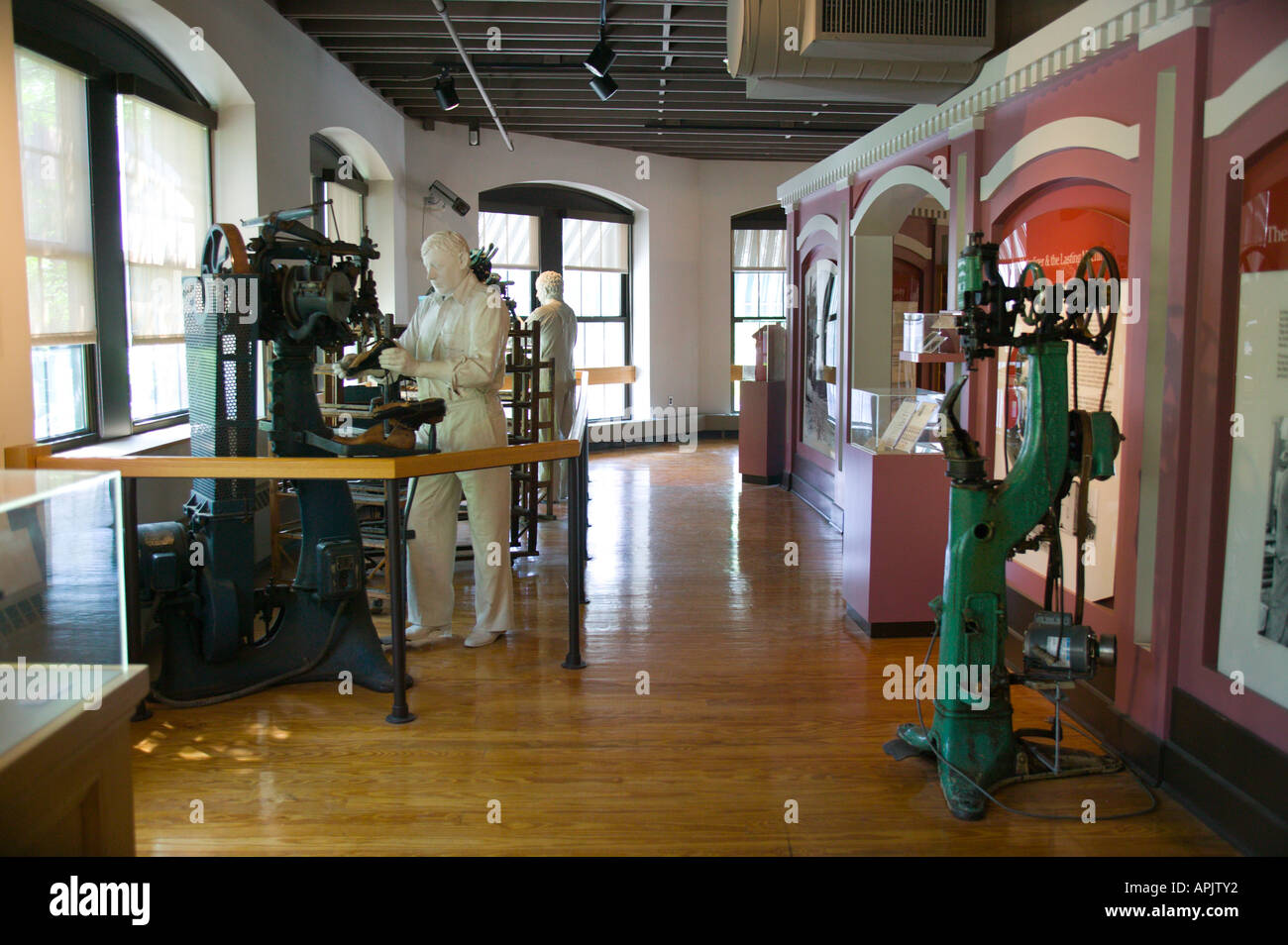 Museo della calzatura Lynn Heritage State Park Lynn Massachusetts Foto Stock