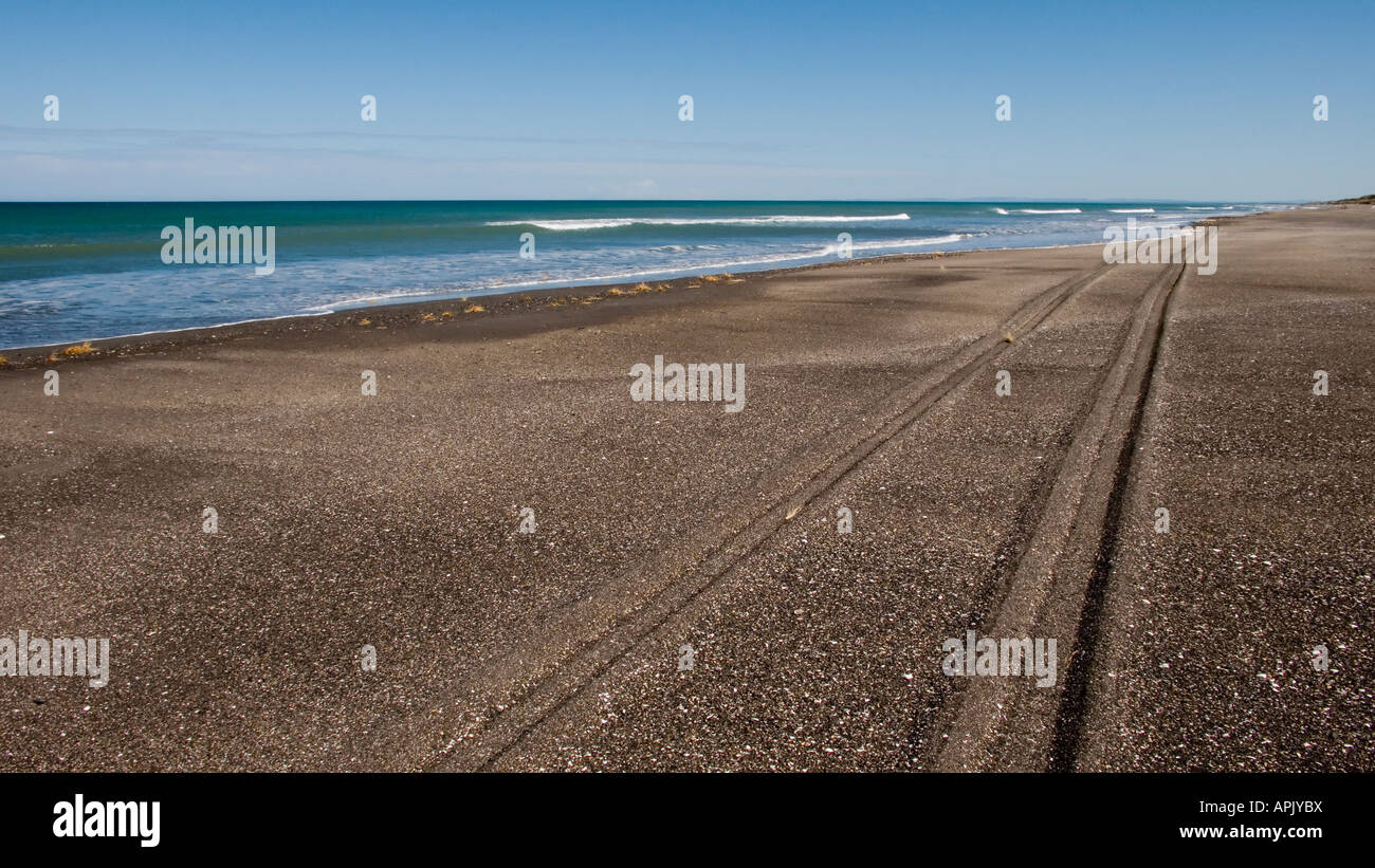 Scotts Ferry Beach Manawatu Affitto Nuova Zelanda Foto Stock