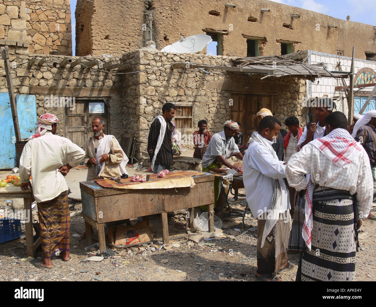 Macellerie, Yemen e Socotra, Hudaeibu Foto Stock