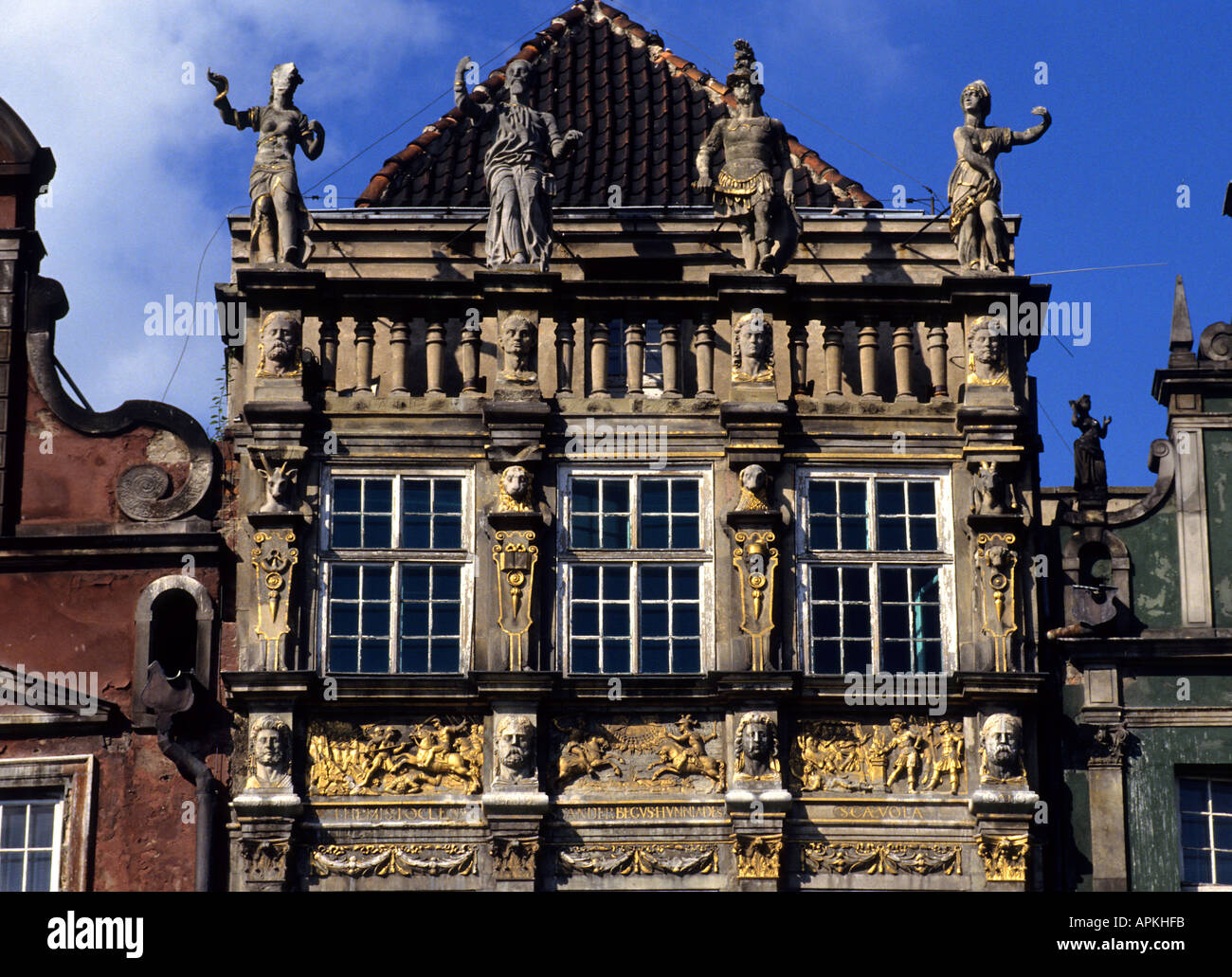 Gdansk città polacca città della Polonia Porto Storia Foto Stock