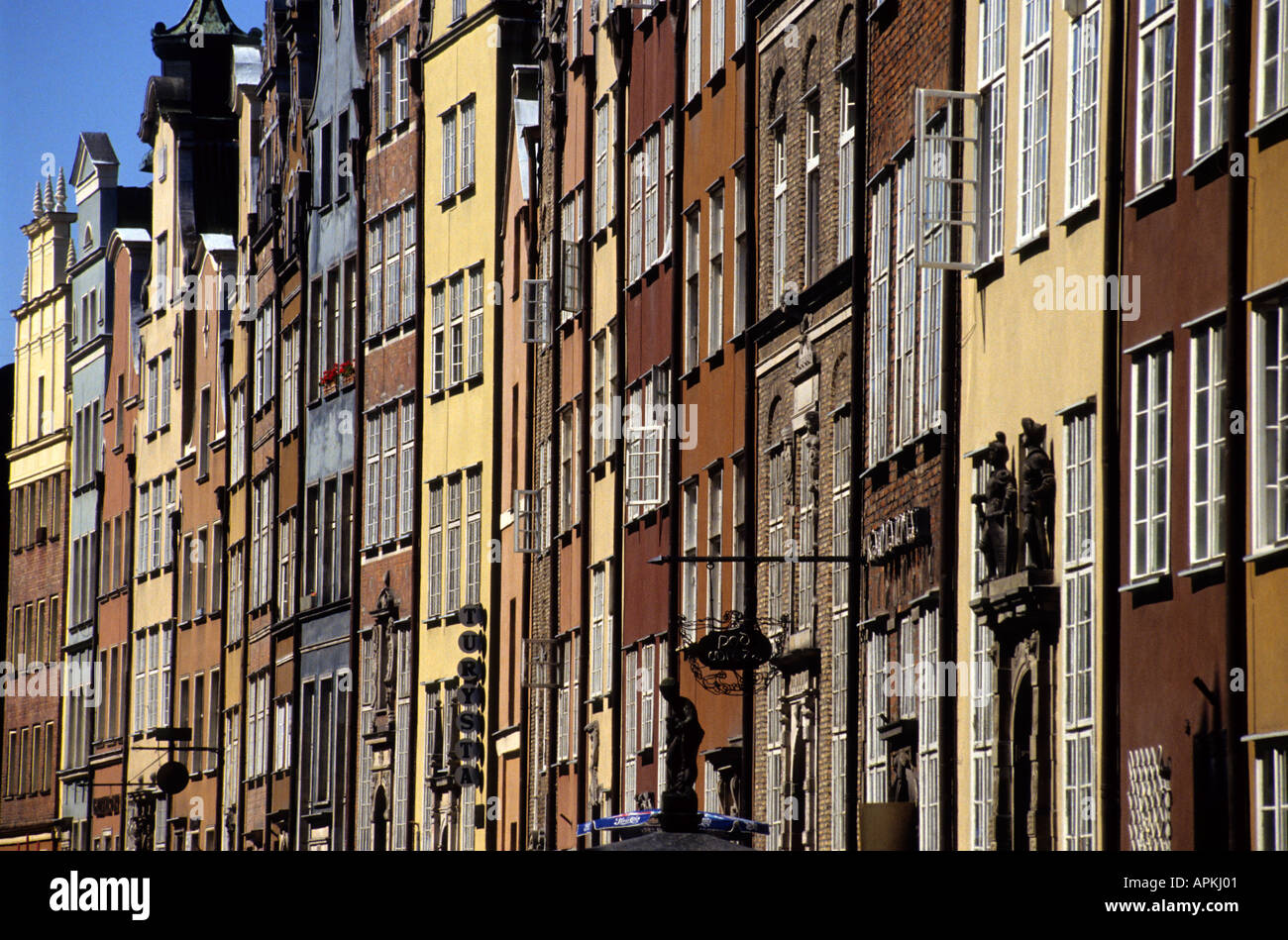 Gdansk città polacca città della Polonia Porto Storia Foto Stock