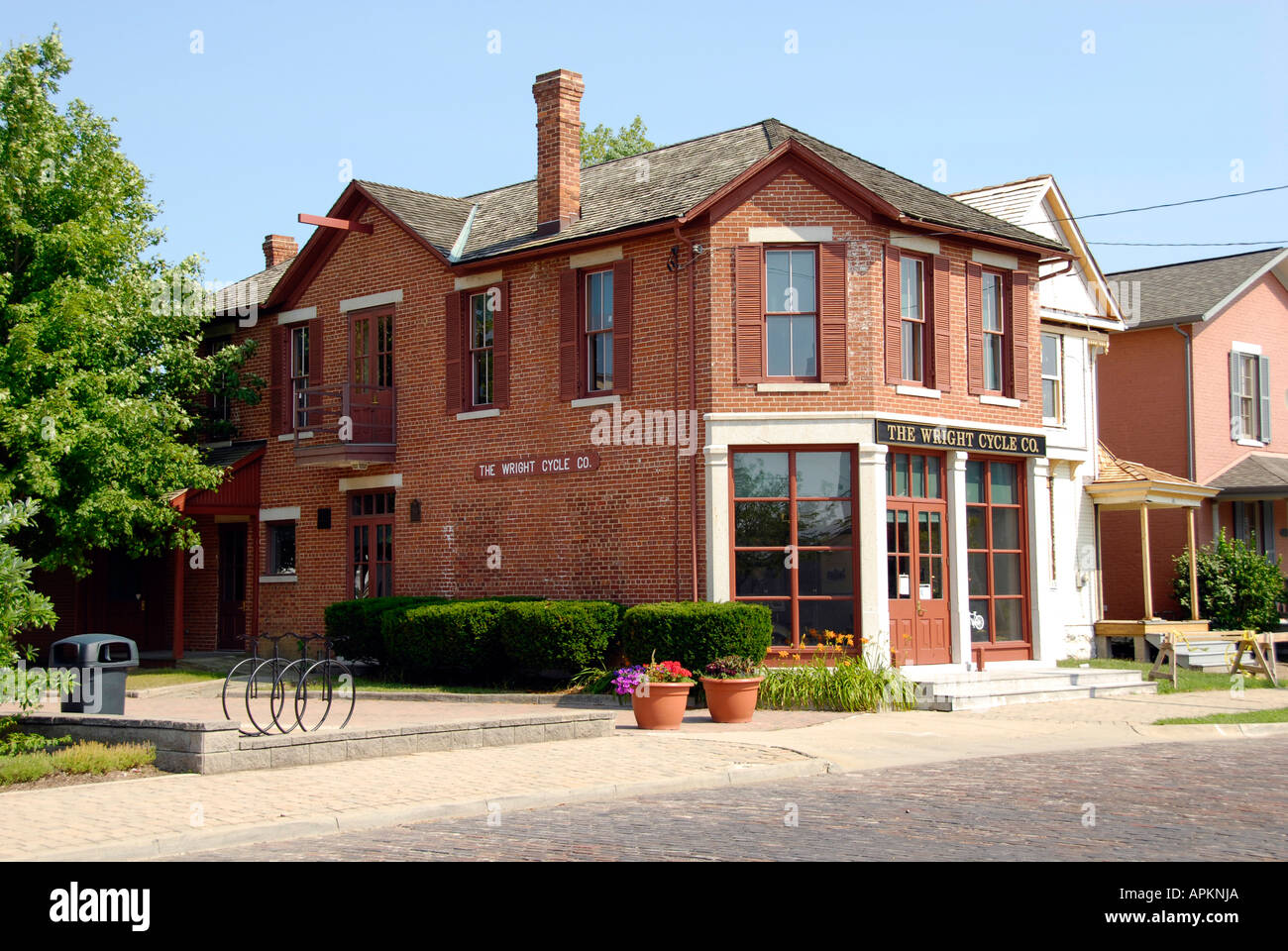 L'originale dei fratelli Wright Società del ciclo è un edificio situato nella città di Dayton, Ohio OH Foto Stock