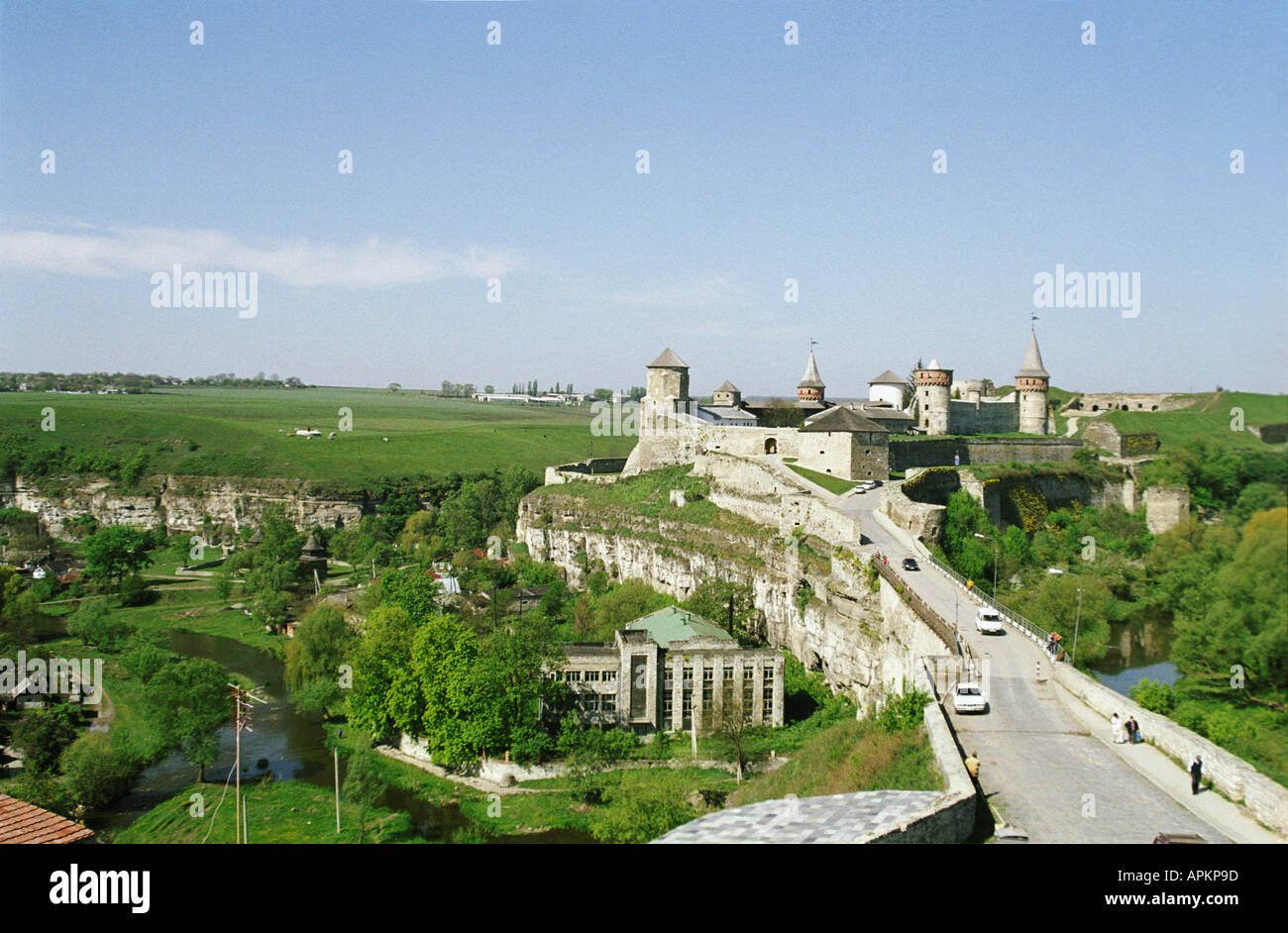 Kamenets Podolskiy, città vecchia, Ucraina, Ukrania, castello, storia antica, troya, Troy, bridge Foto Stock