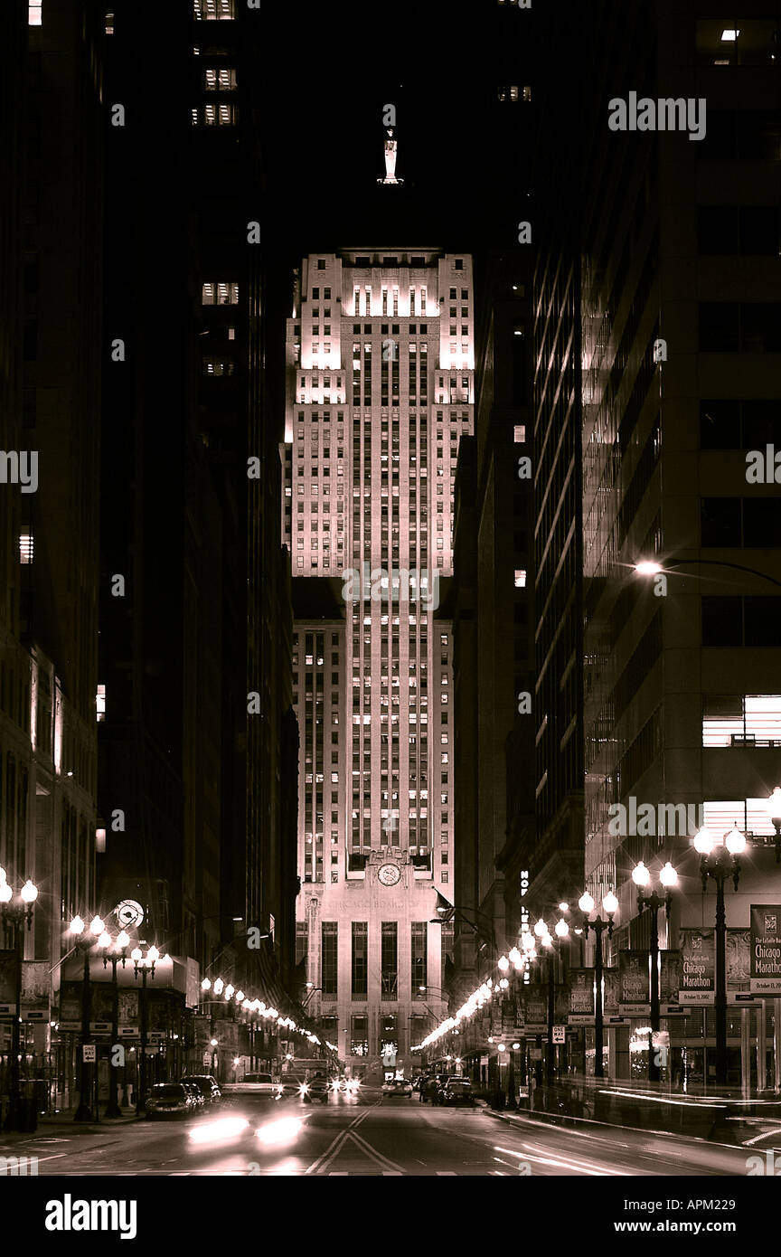 Stock Exchange Chicago Board of Trade la salle street Foto Stock